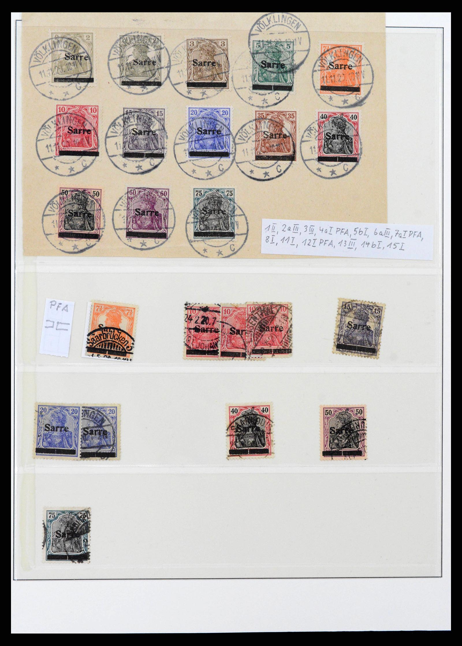 38833 0002 - Postzegelverzameling 38833 Saar 1920-1935.