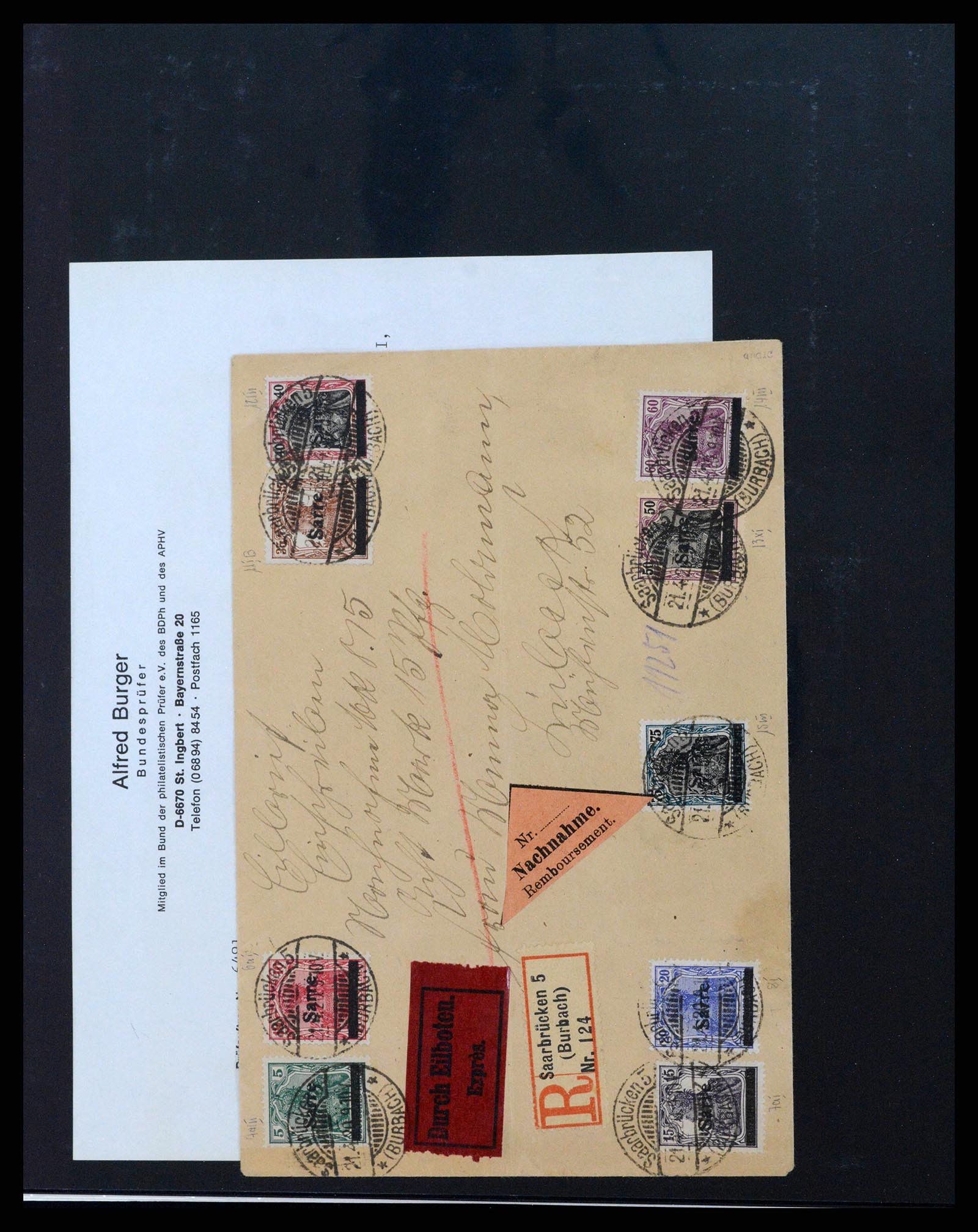 38833 0004 - Postzegelverzameling 38833 Saar 1920-1935.