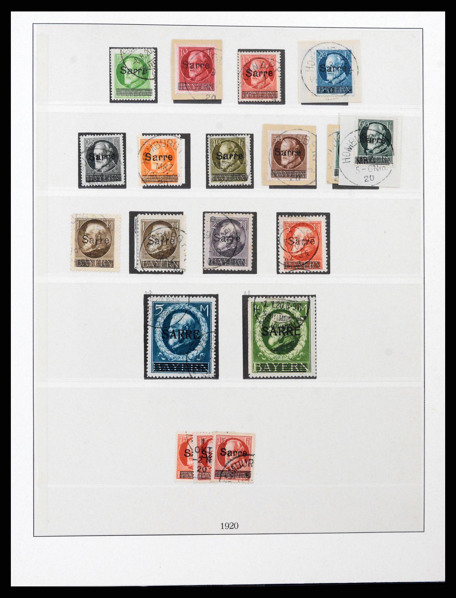 38833 0005 - Postzegelverzameling 38833 Saar 1920-1935.