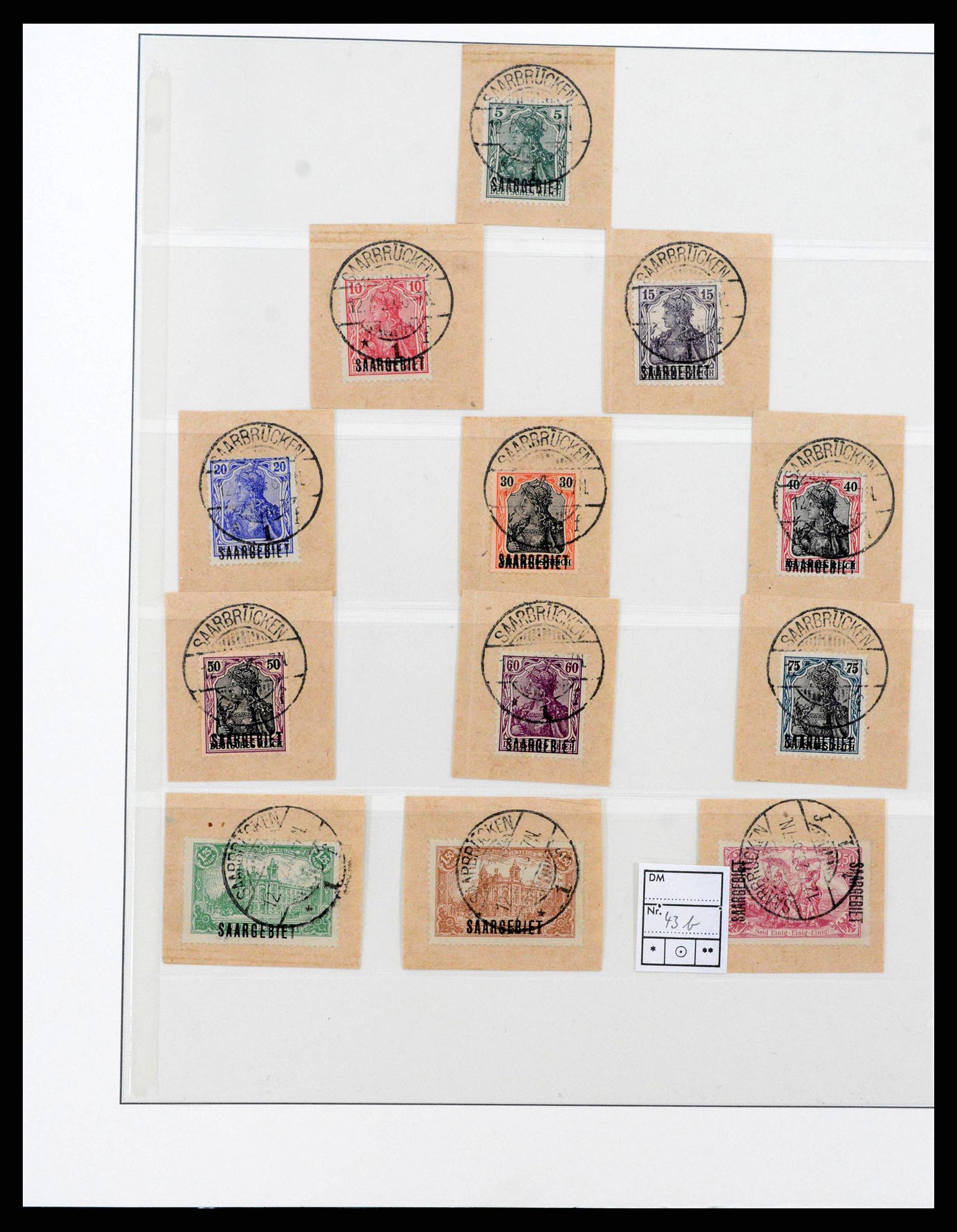 38833 0007 - Postzegelverzameling 38833 Saar 1920-1935.
