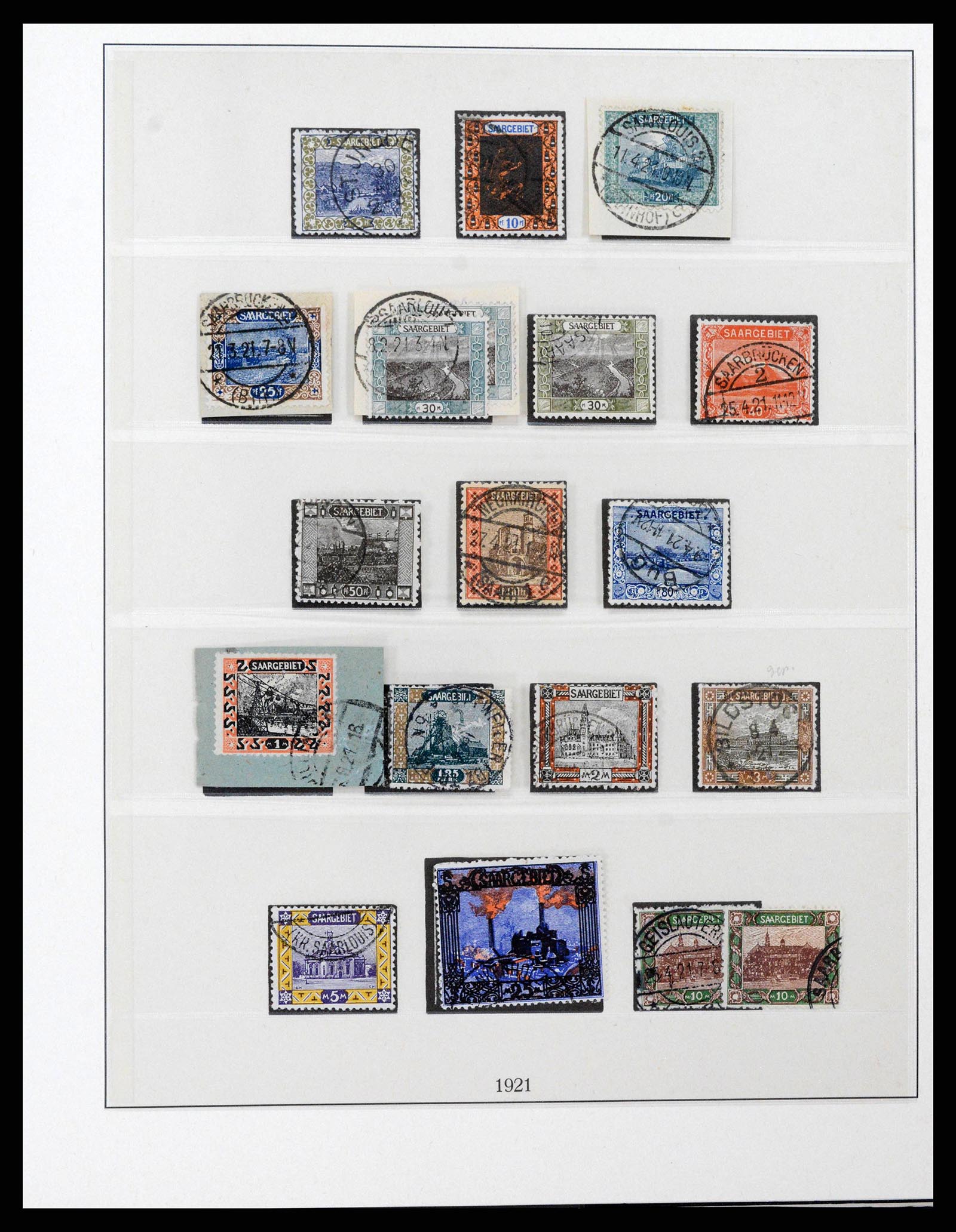 38833 0011 - Postzegelverzameling 38833 Saar 1920-1935.