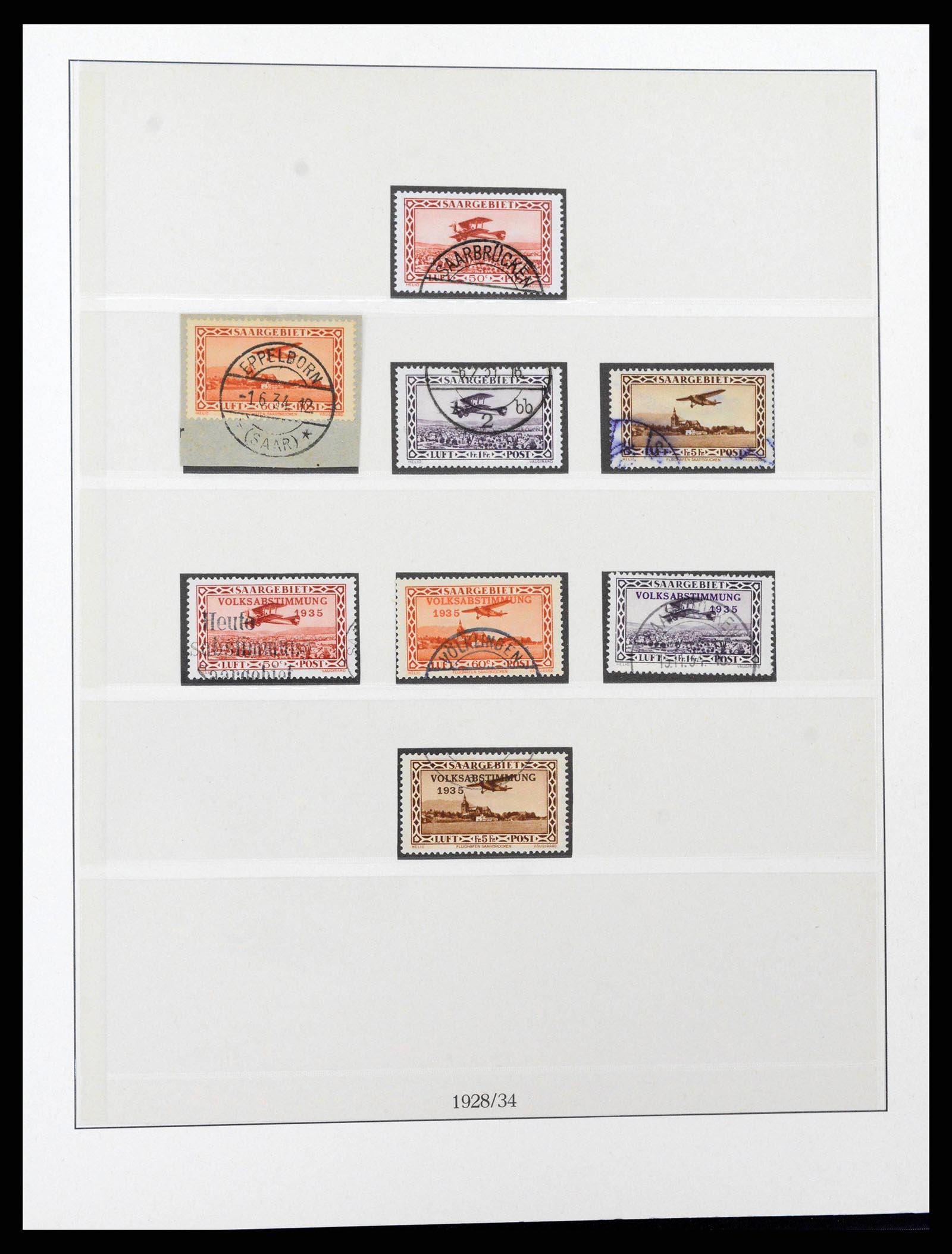 38833 0023 - Postzegelverzameling 38833 Saar 1920-1935.
