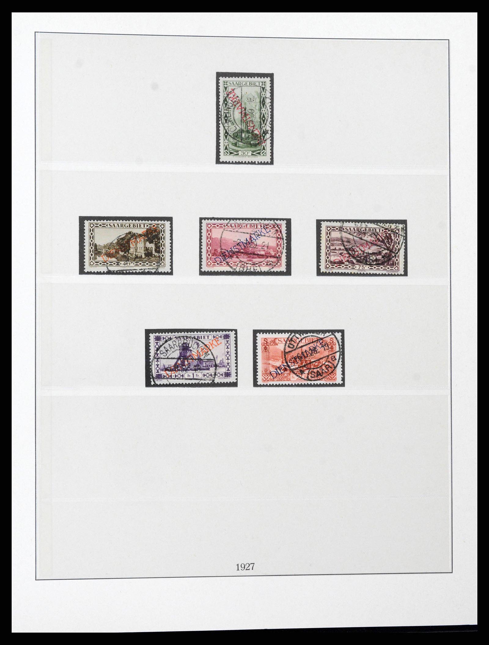 38833 0025 - Postzegelverzameling 38833 Saar 1920-1935.