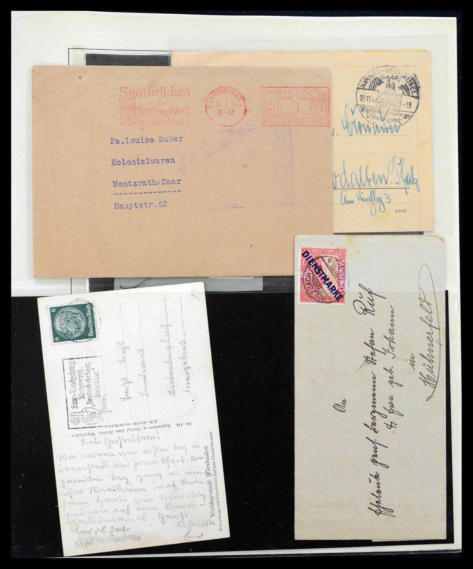 38833 0027 - Postzegelverzameling 38833 Saar 1920-1935.