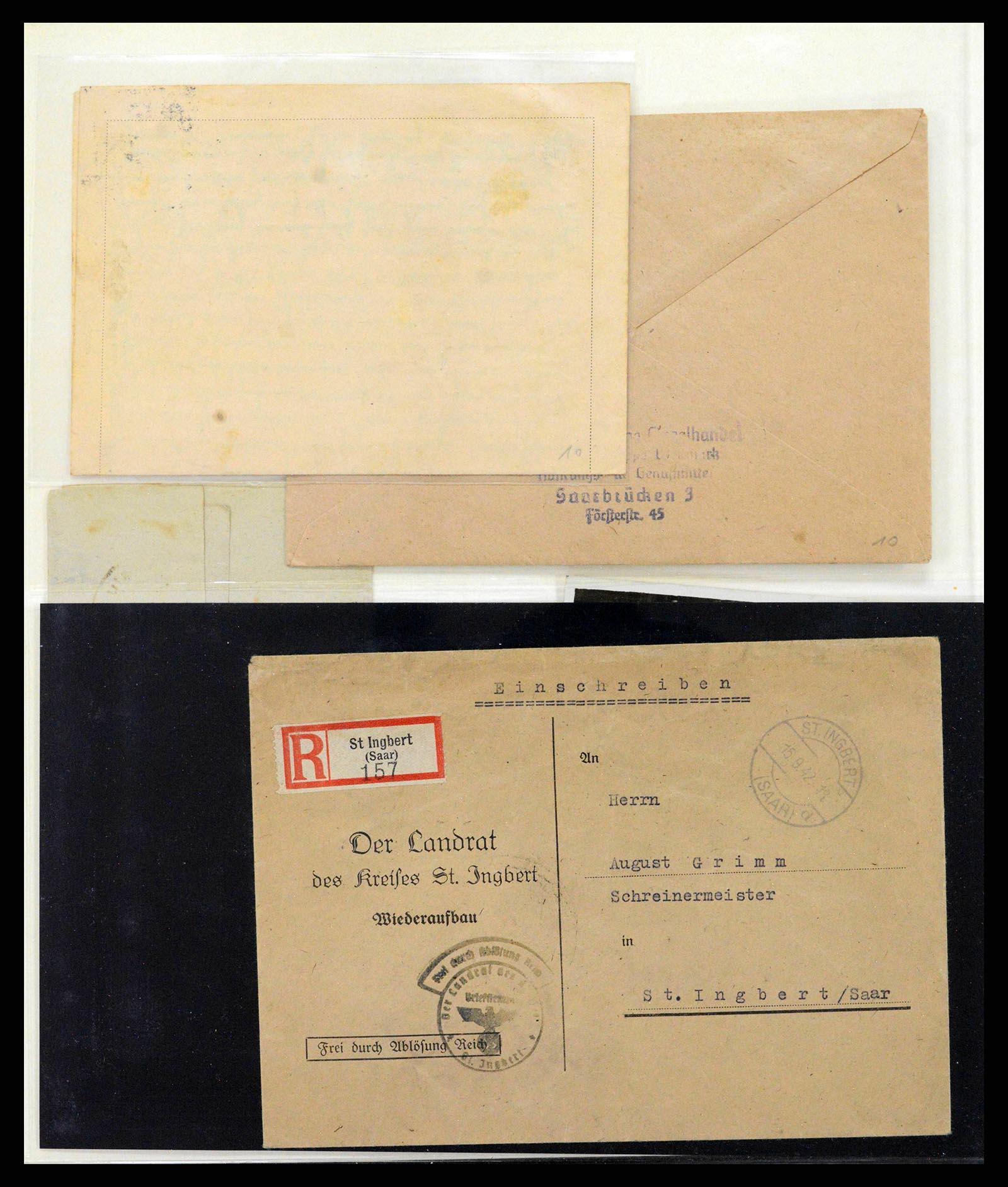 38833 0029 - Postzegelverzameling 38833 Saar 1920-1935.