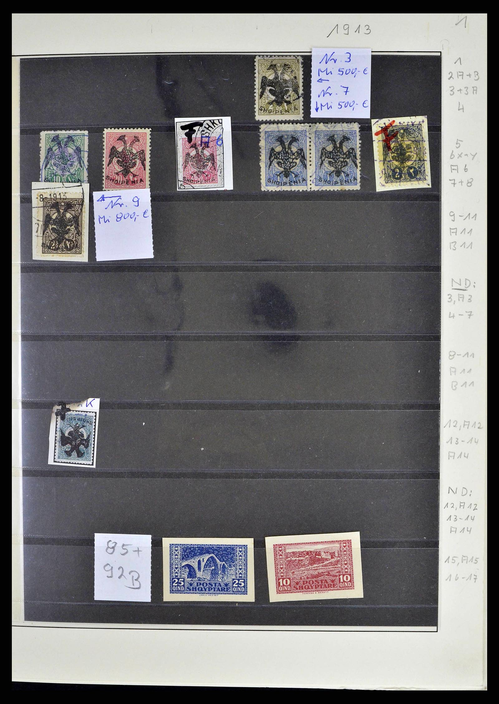 38835 0003 - Postzegelverzameling 38835 Albanië 1912-2015.