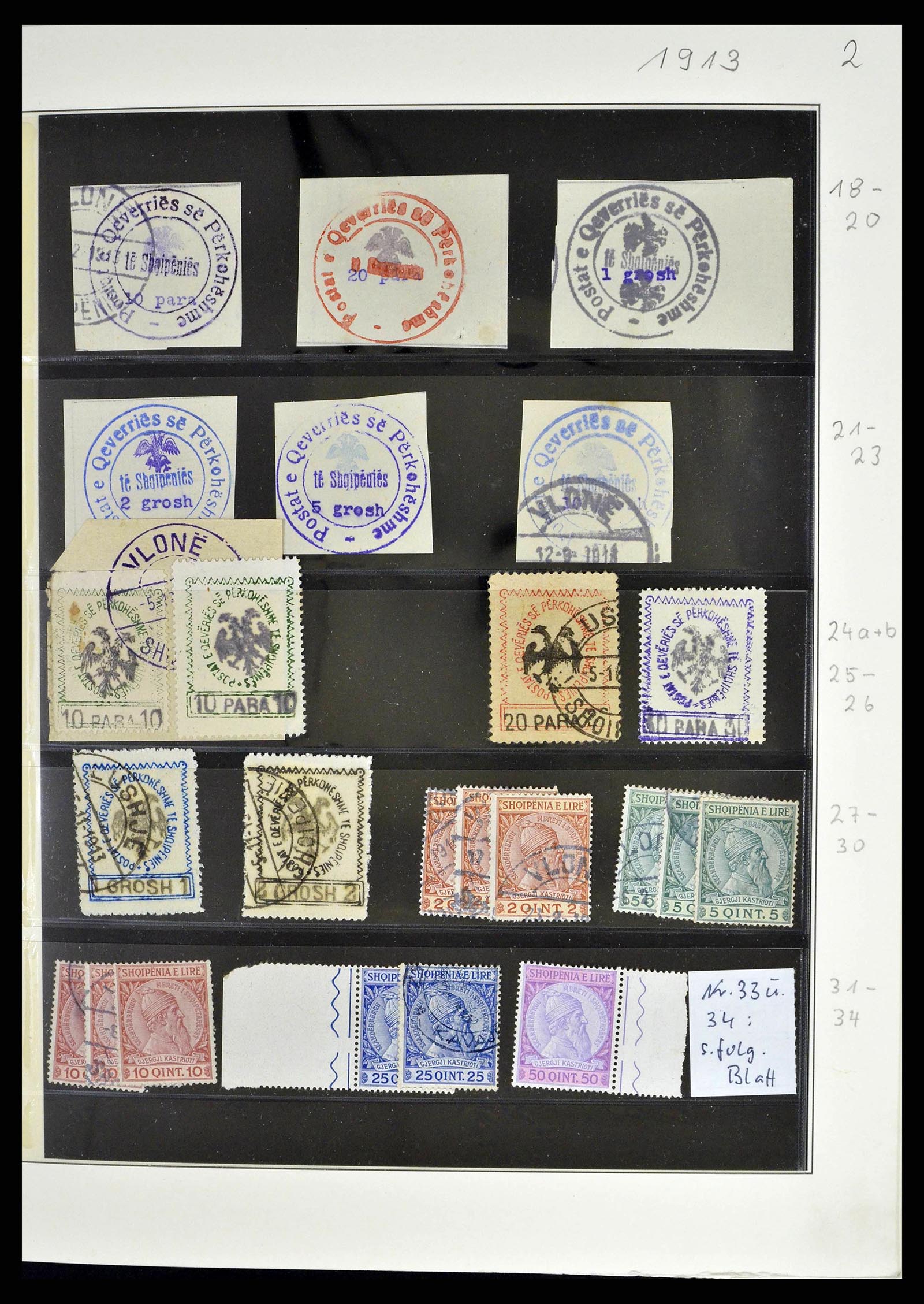 38835 0004 - Postzegelverzameling 38835 Albanië 1912-2015.