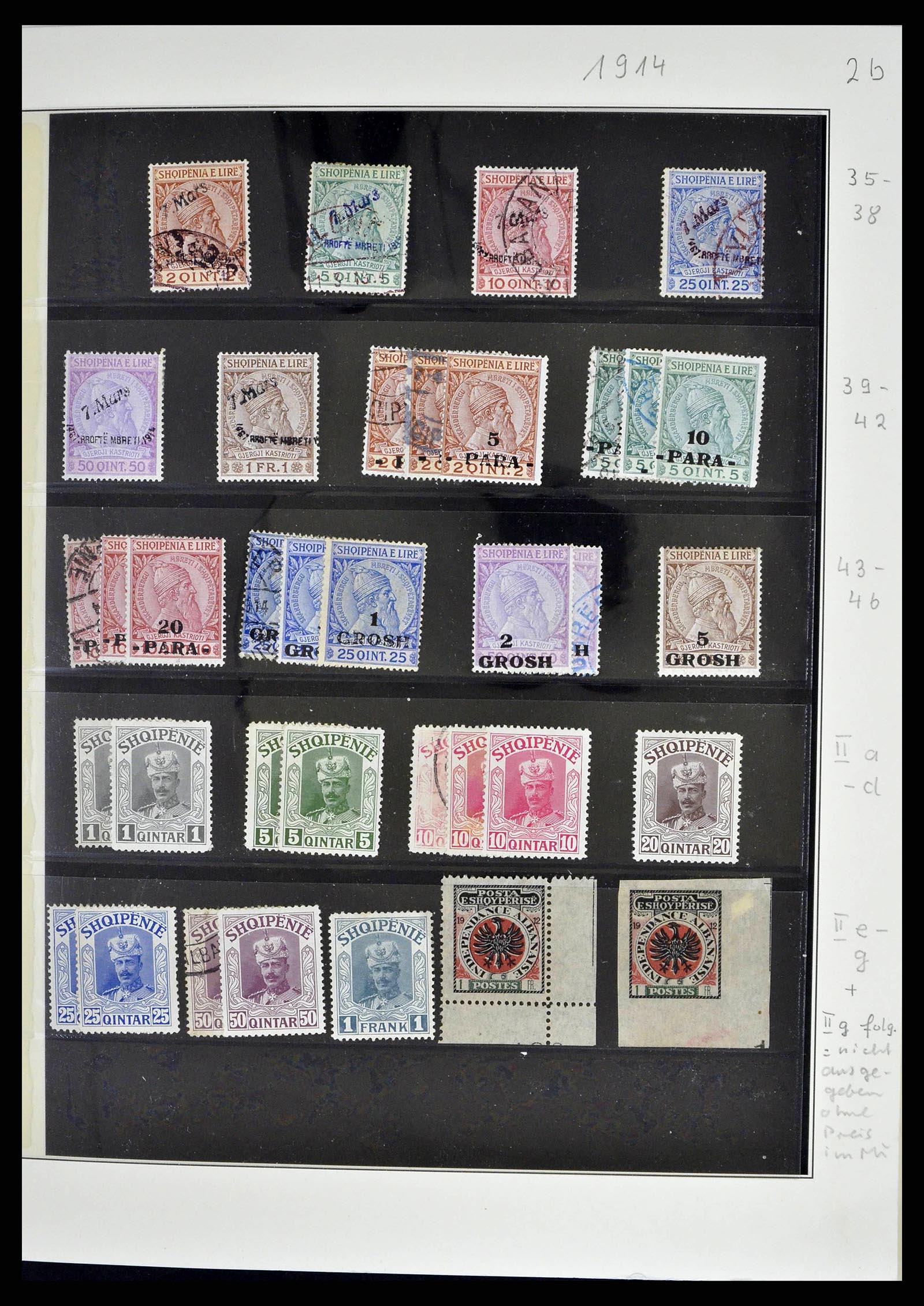 38835 0006 - Postzegelverzameling 38835 Albanië 1912-2015.