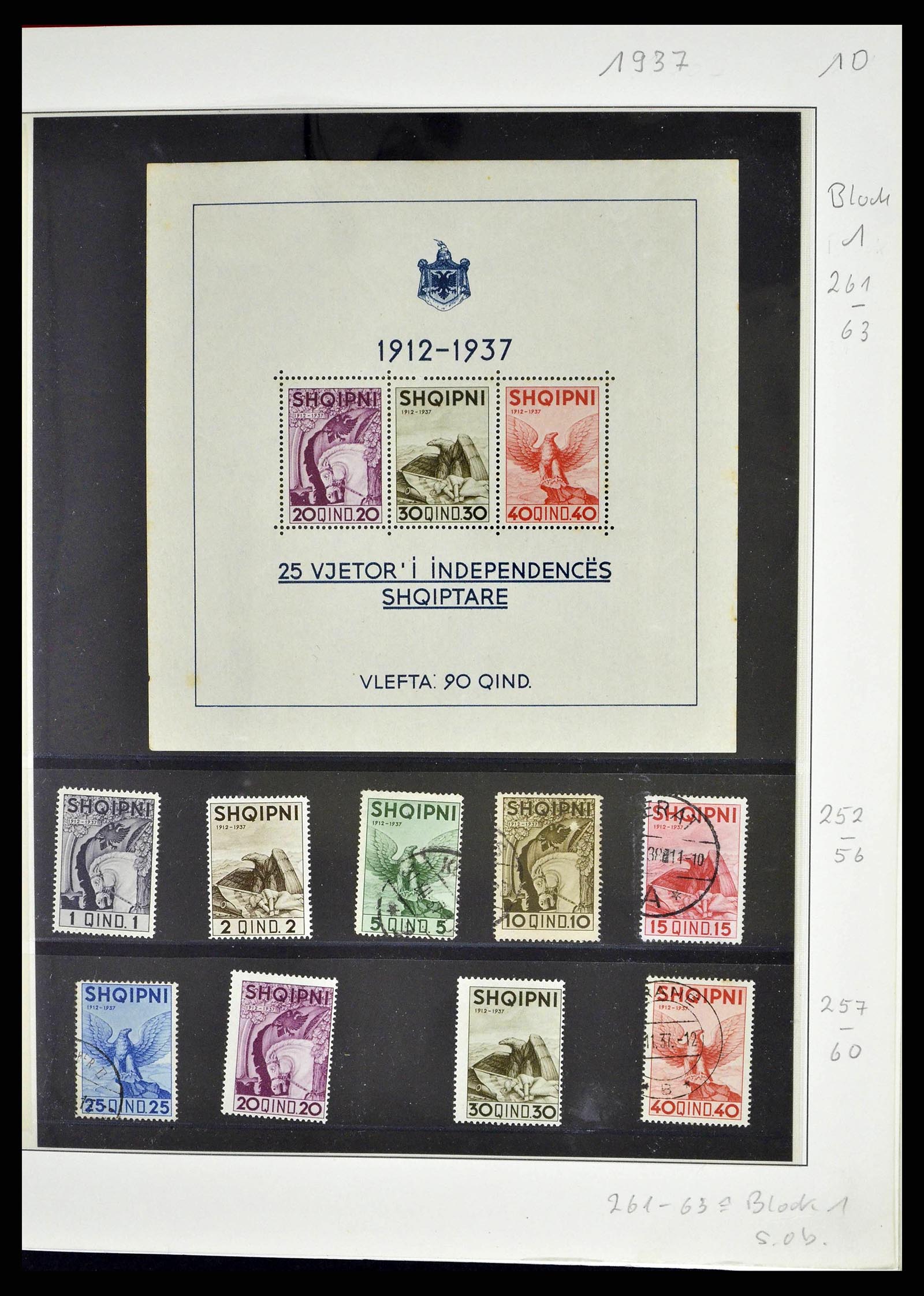 38835 0015 - Postzegelverzameling 38835 Albanië 1912-2015.