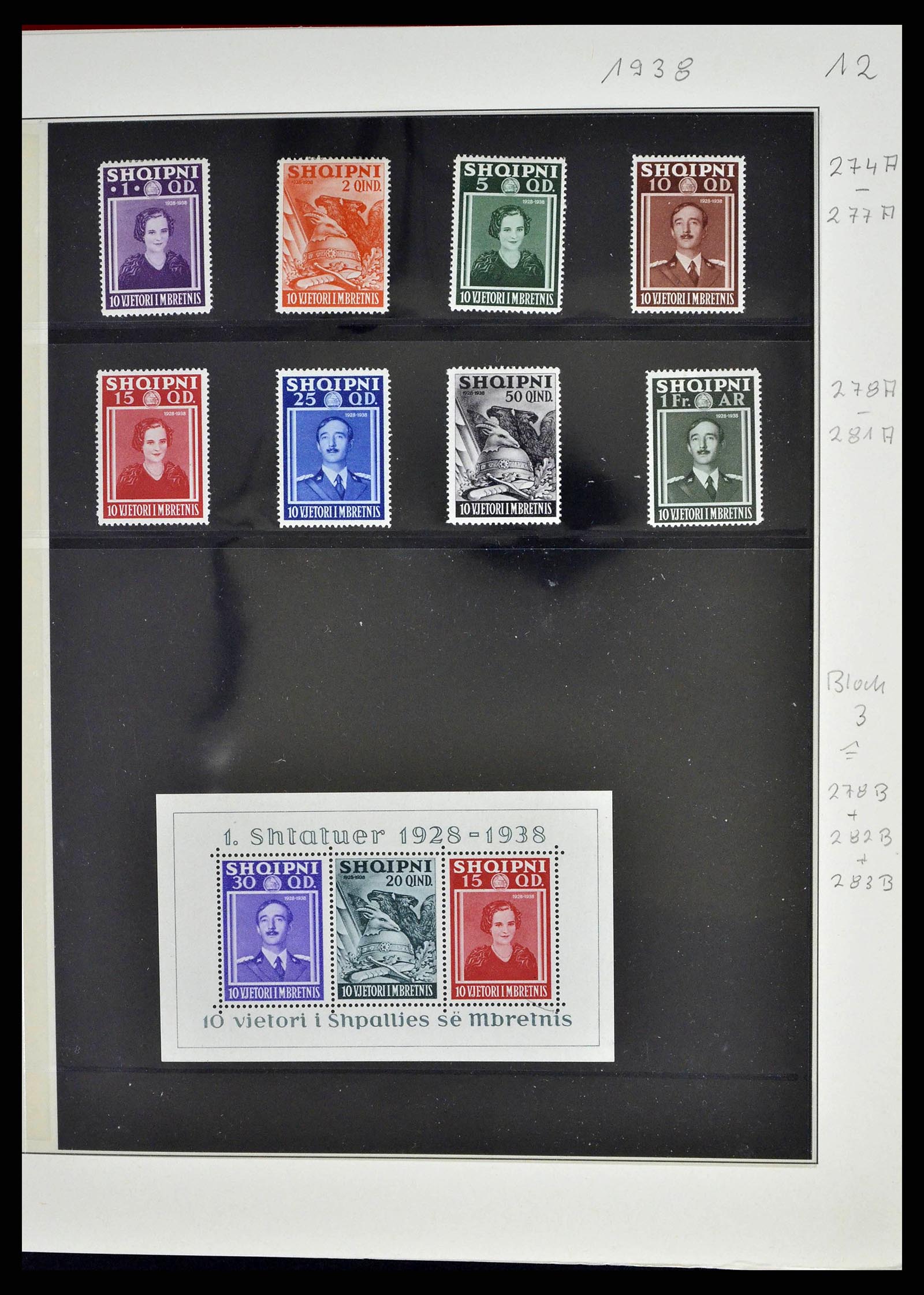 38835 0017 - Postzegelverzameling 38835 Albanië 1912-2015.