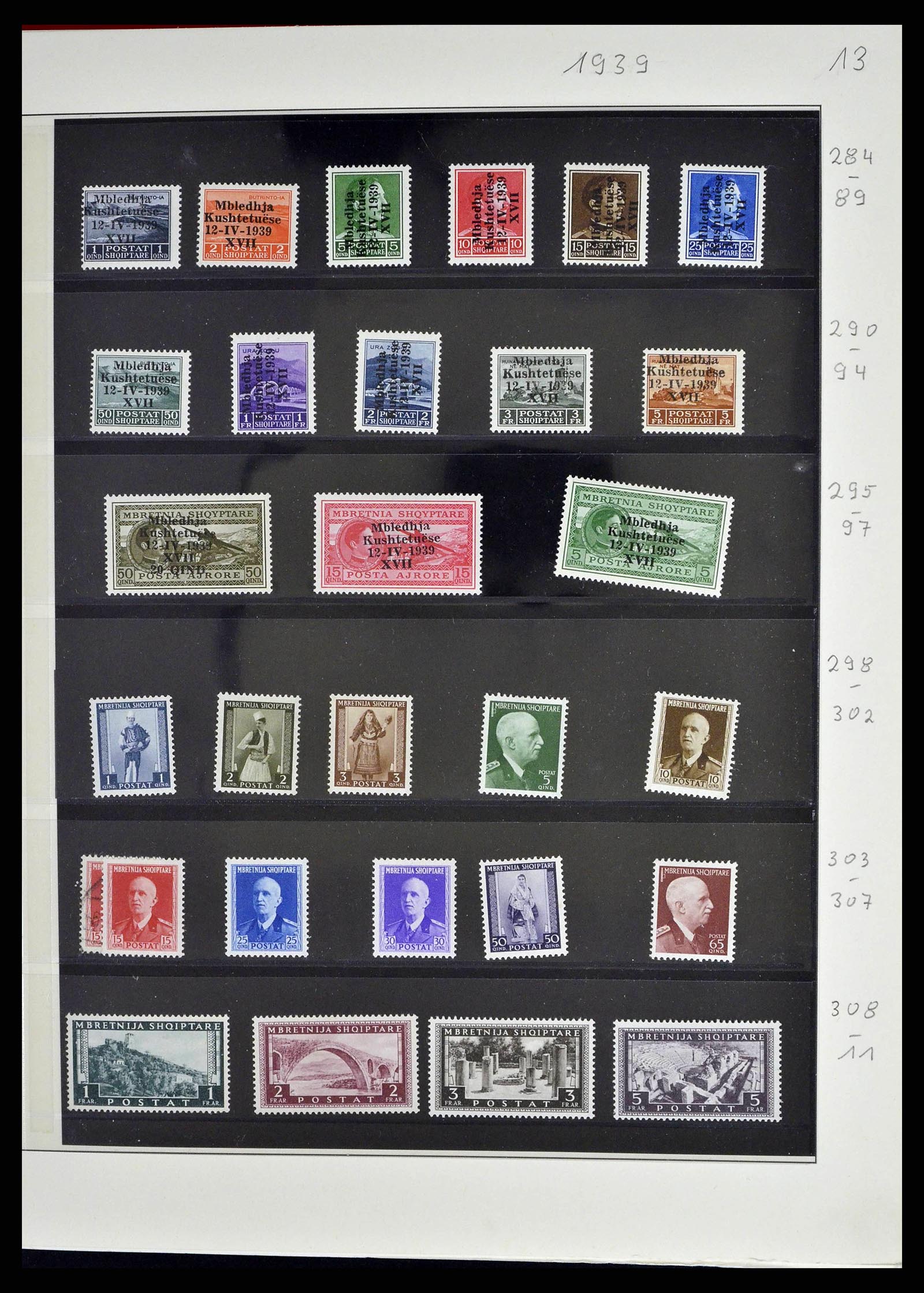 38835 0018 - Postzegelverzameling 38835 Albanië 1912-2015.
