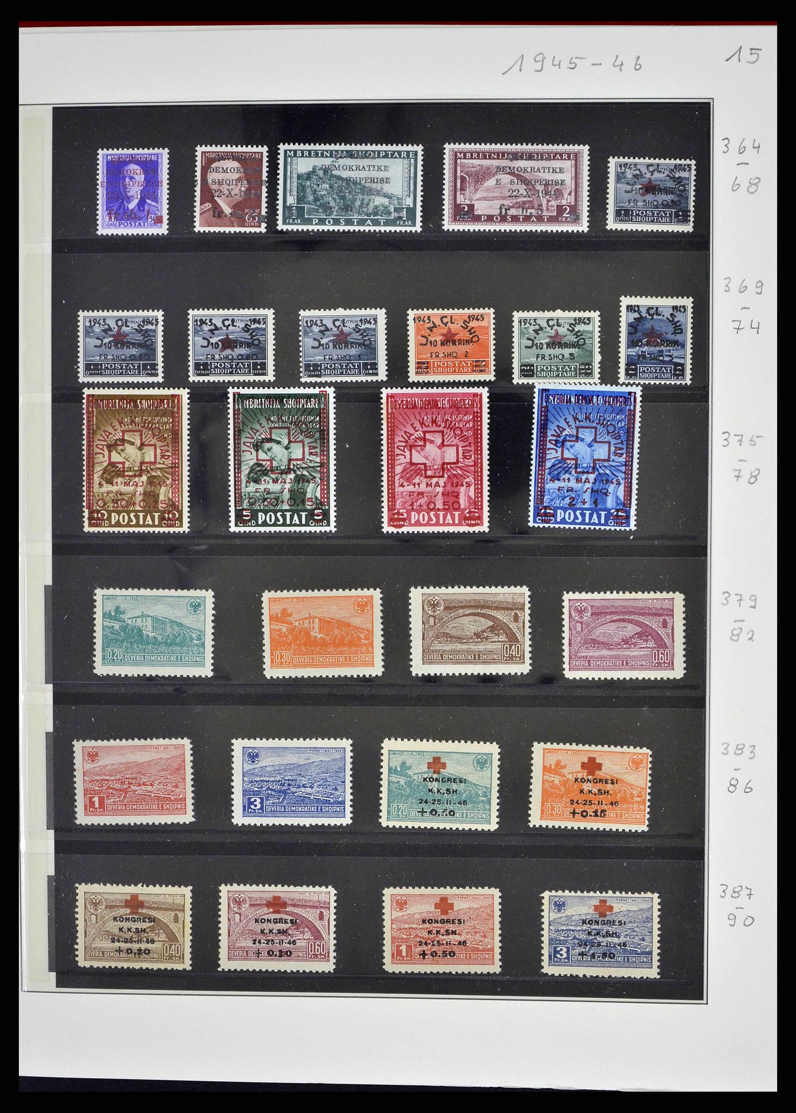 38835 0020 - Postzegelverzameling 38835 Albanië 1912-2015.