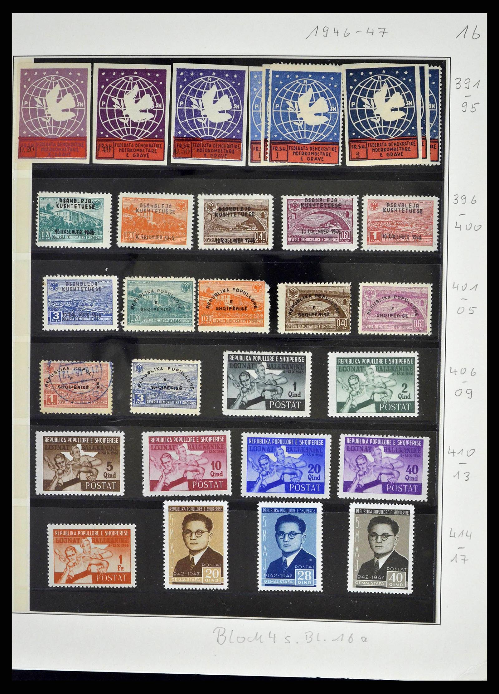 38835 0021 - Postzegelverzameling 38835 Albanië 1912-2015.
