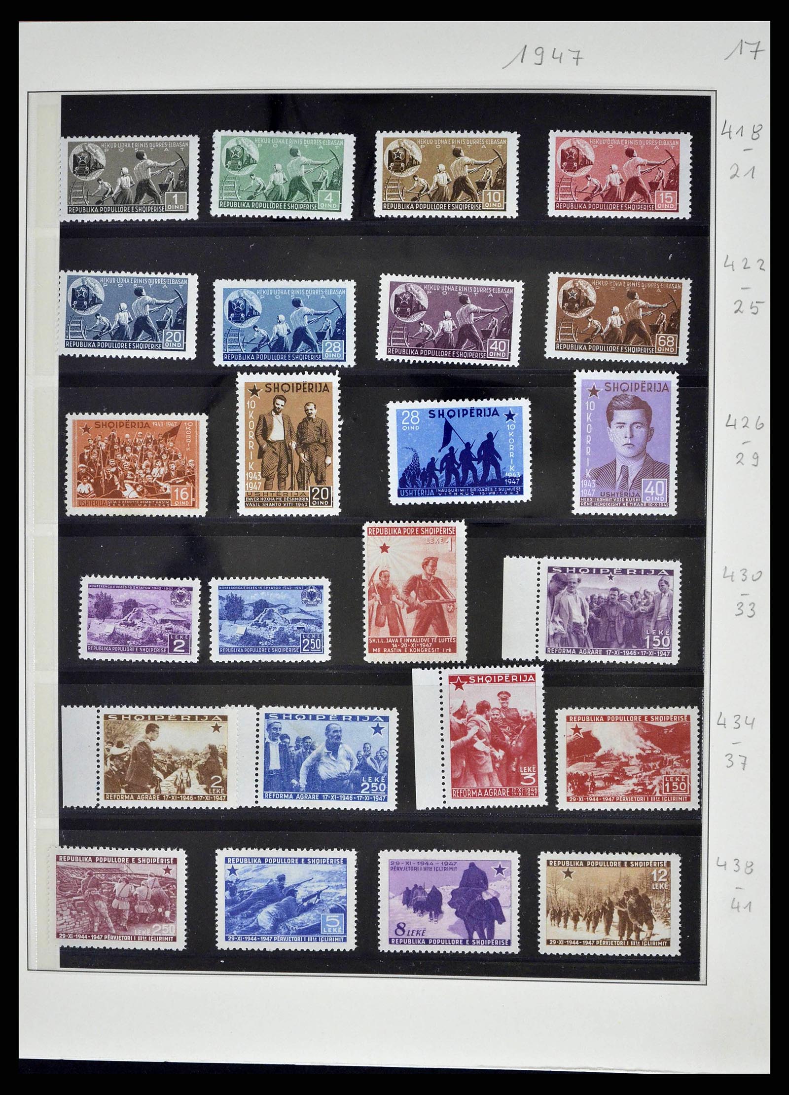 38835 0023 - Postzegelverzameling 38835 Albanië 1912-2015.