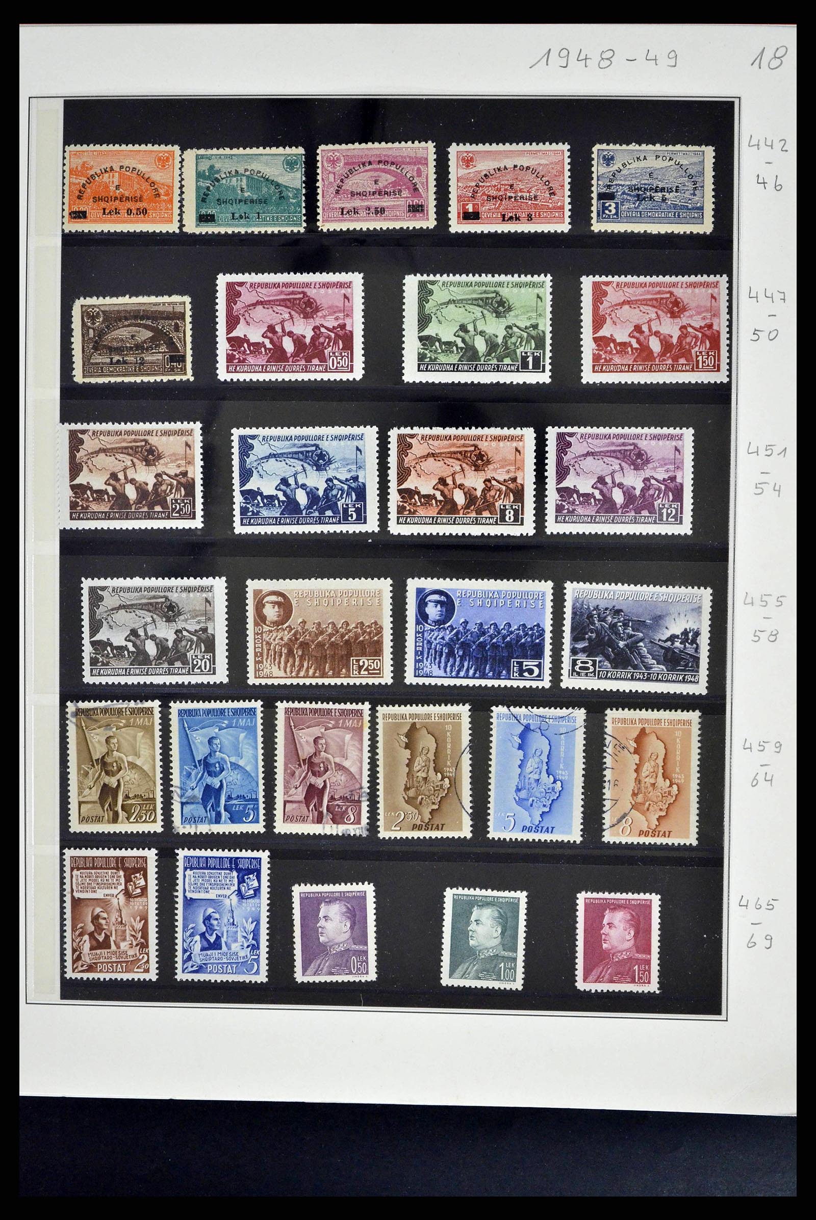 38835 0024 - Postzegelverzameling 38835 Albanië 1912-2015.