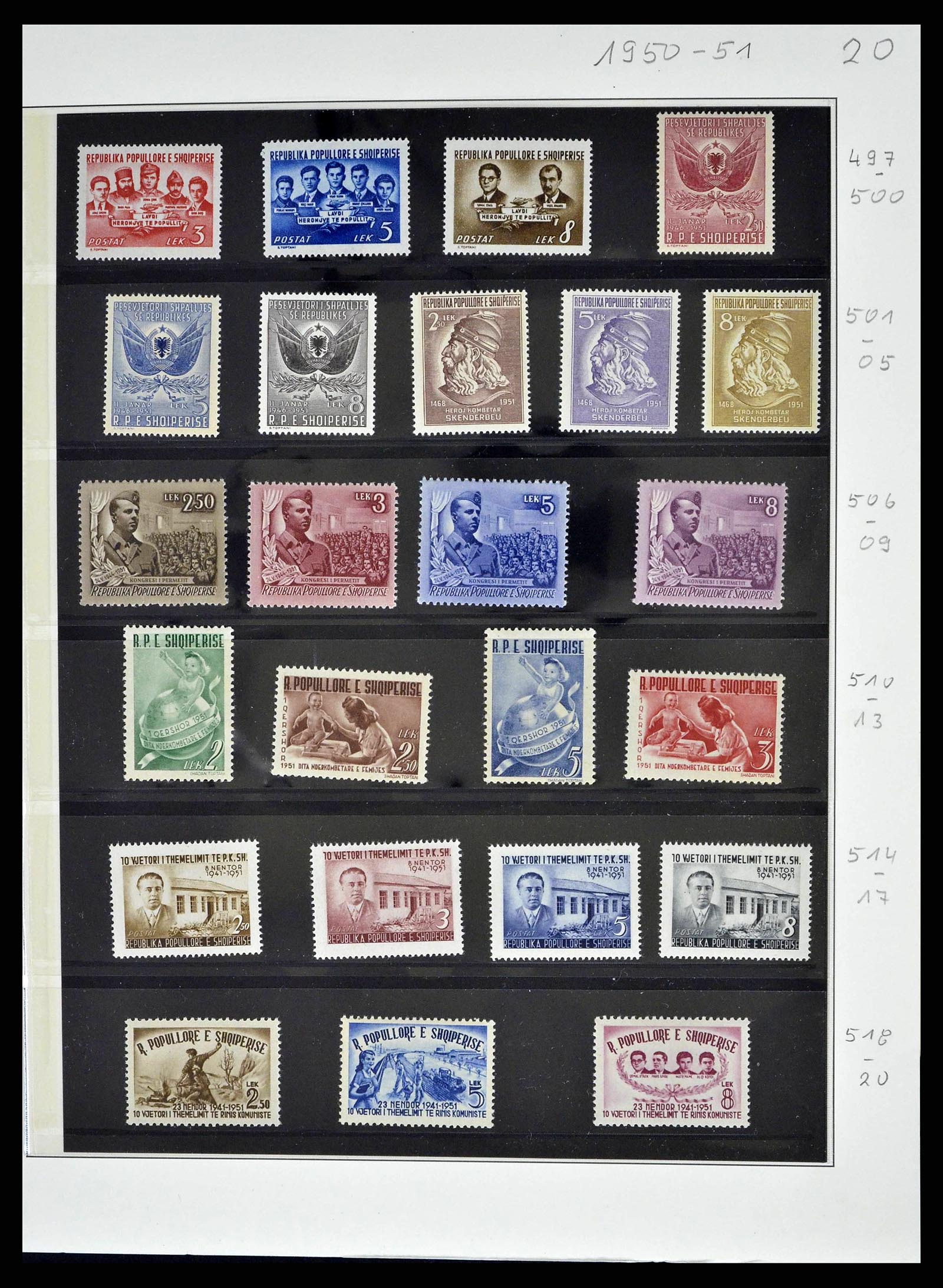 38835 0026 - Postzegelverzameling 38835 Albanië 1912-2015.