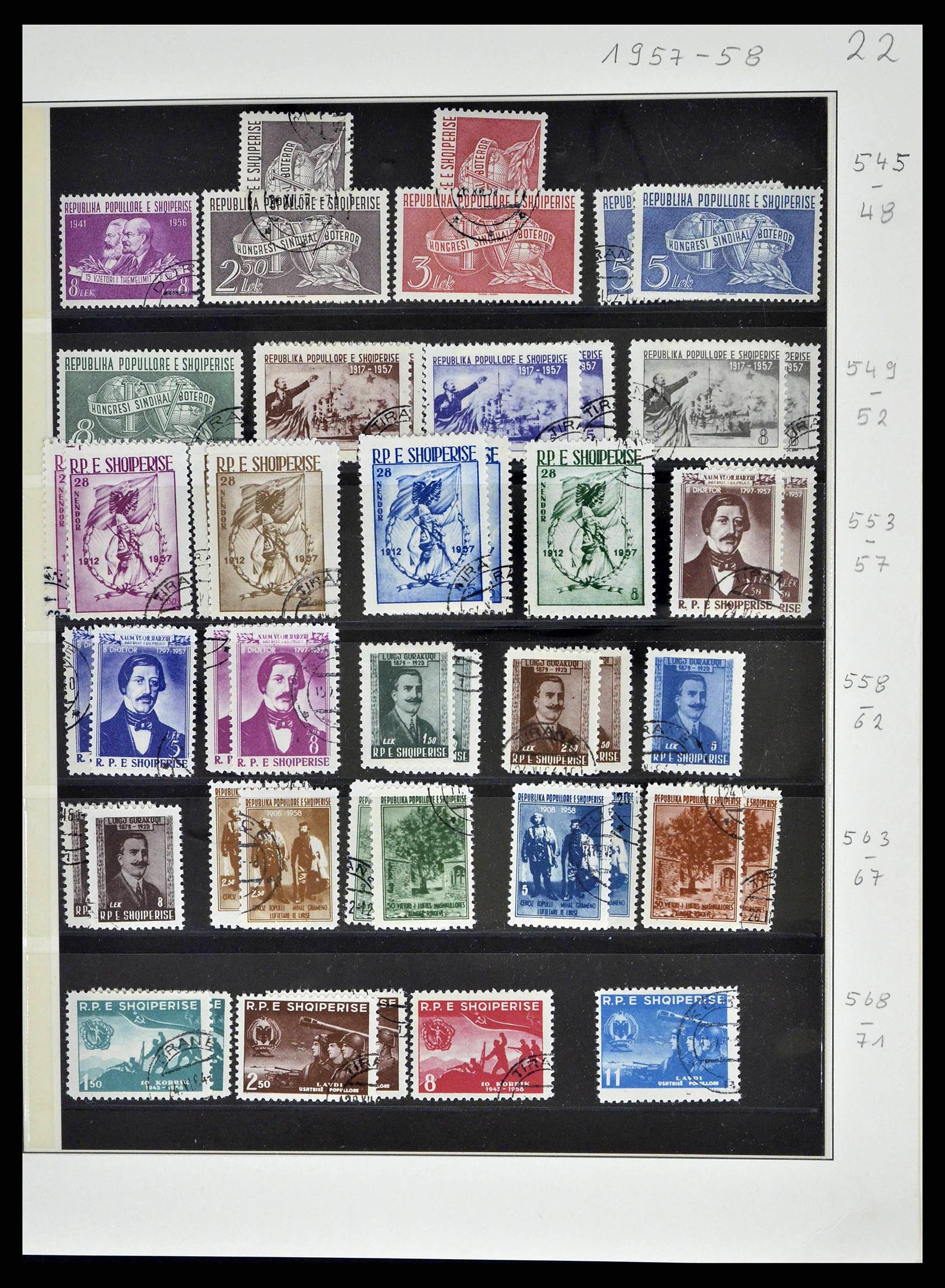 38835 0028 - Postzegelverzameling 38835 Albanië 1912-2015.