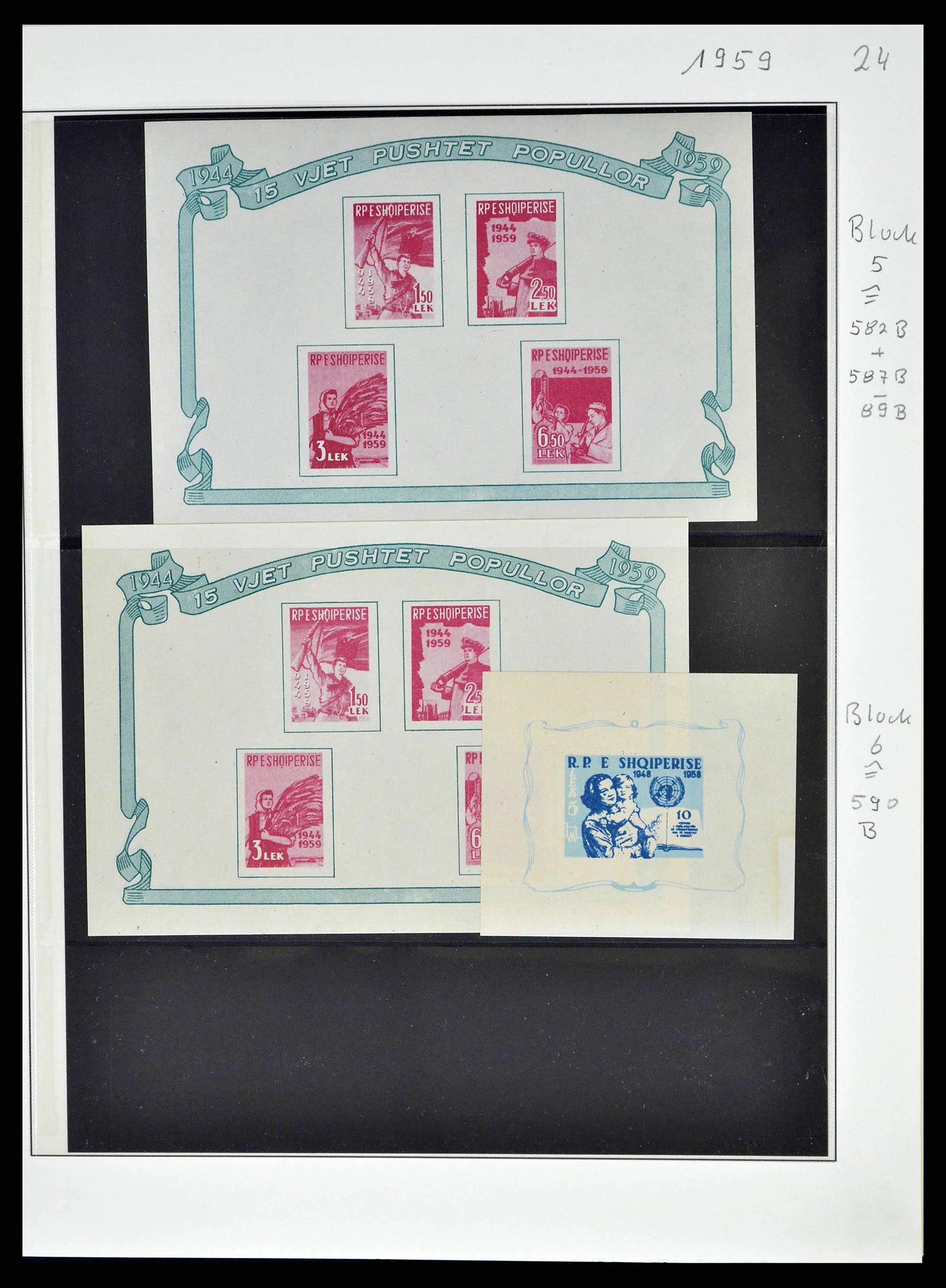 38835 0032 - Postzegelverzameling 38835 Albanië 1912-2015.