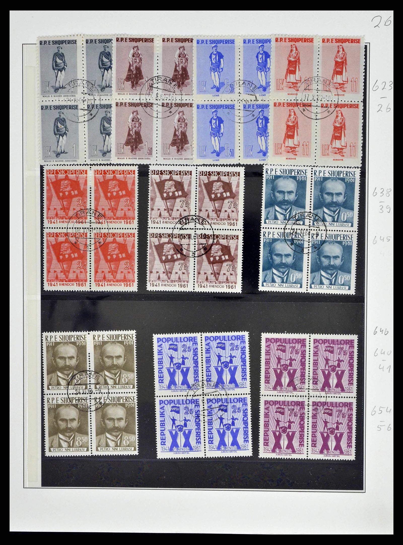 38835 0038 - Postzegelverzameling 38835 Albanië 1912-2015.