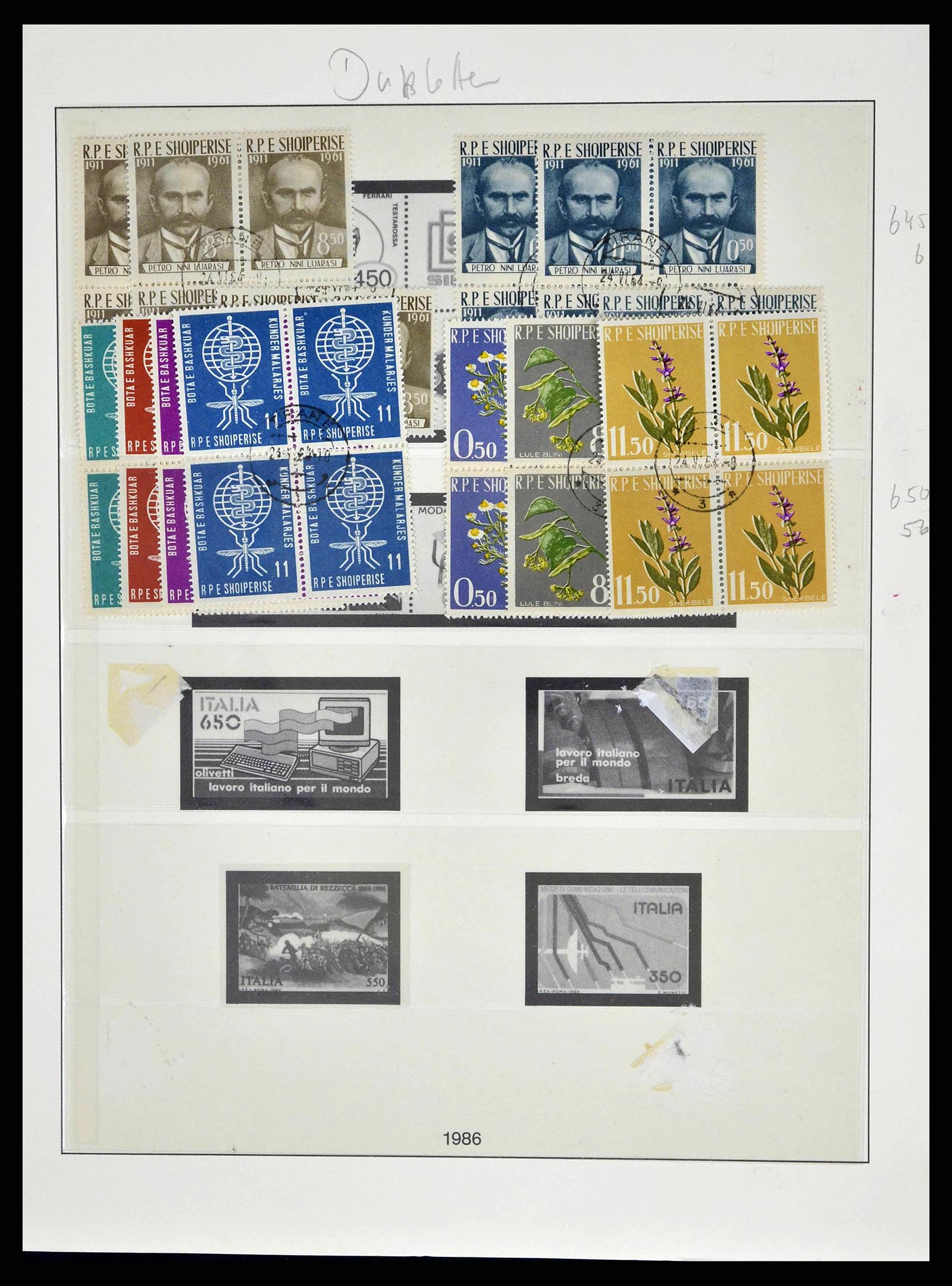 38835 0040 - Postzegelverzameling 38835 Albanië 1912-2015.