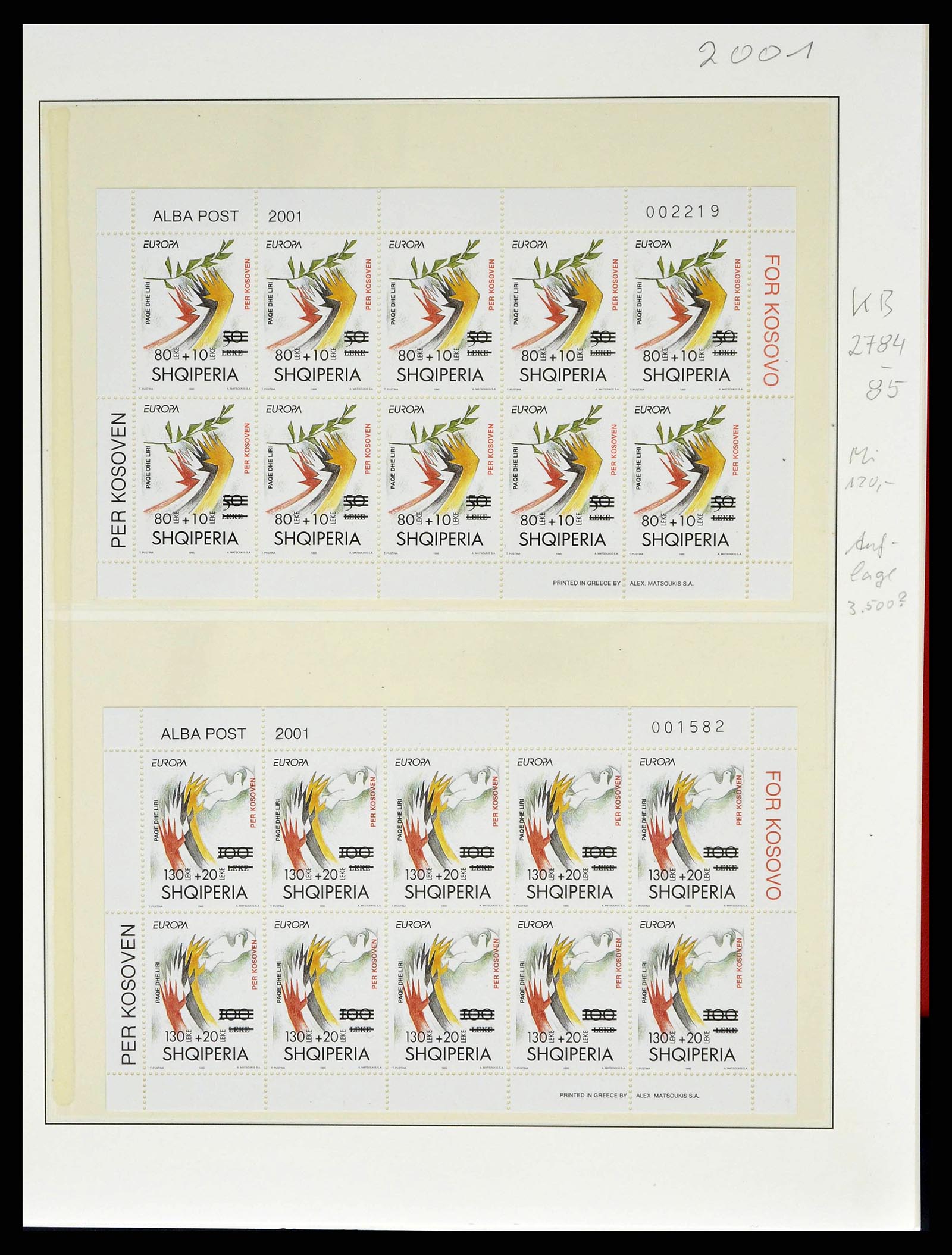 38835 0274 - Stamp collection 38835 Albania 1912-2015.