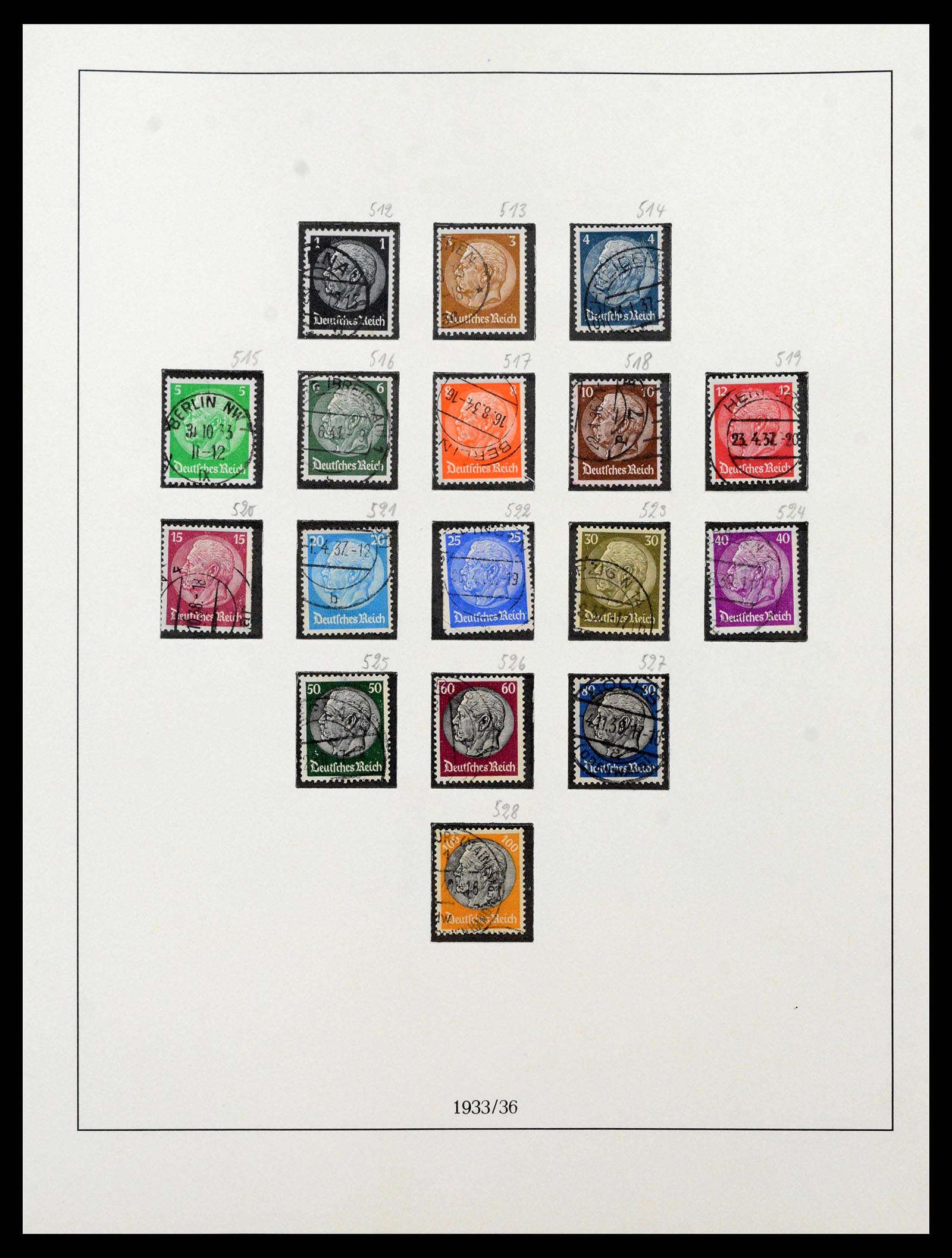 38836 0003 - Stamp collection 38836 German Reich 1933-1945.