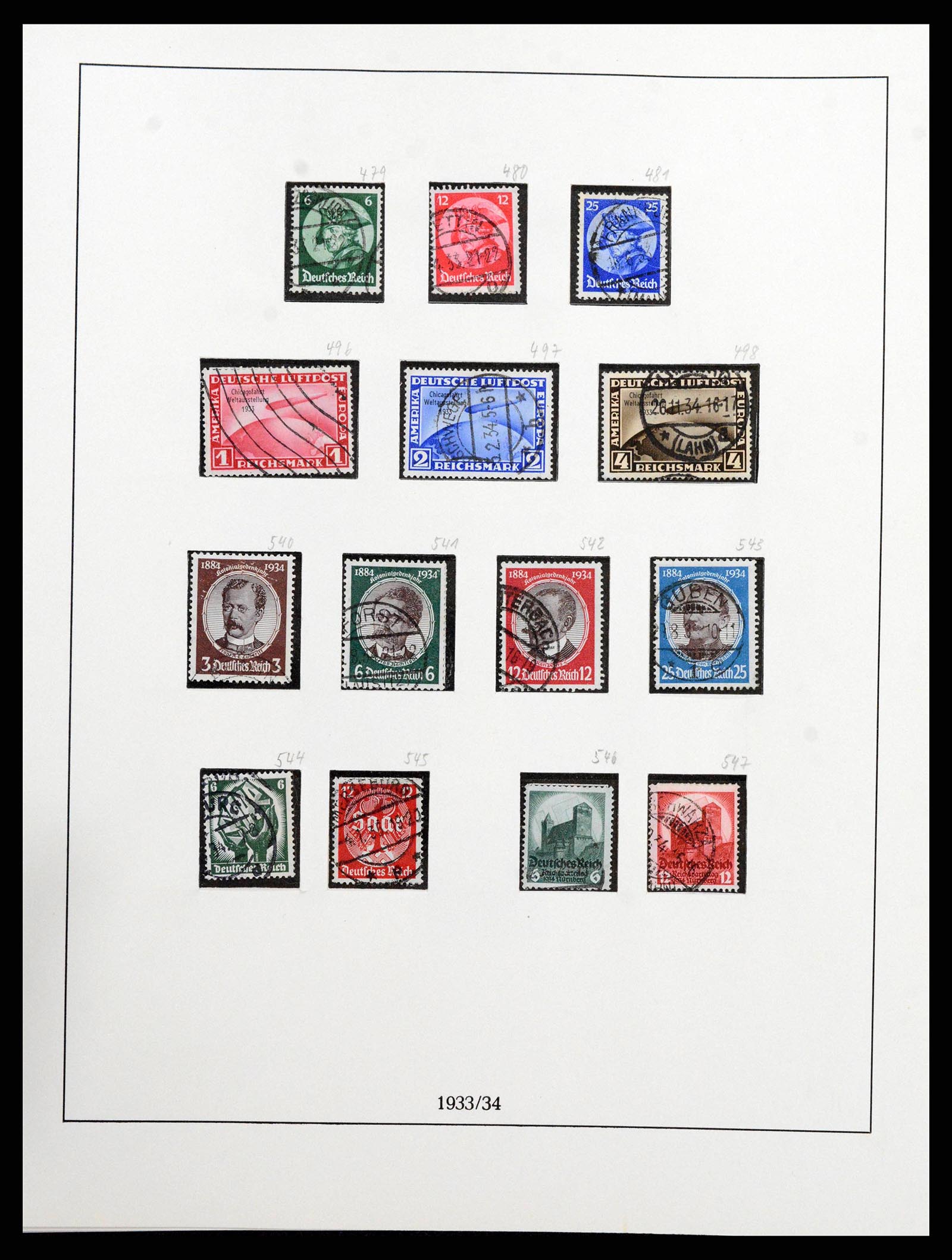 38836 0005 - Stamp collection 38836 German Reich 1933-1945.
