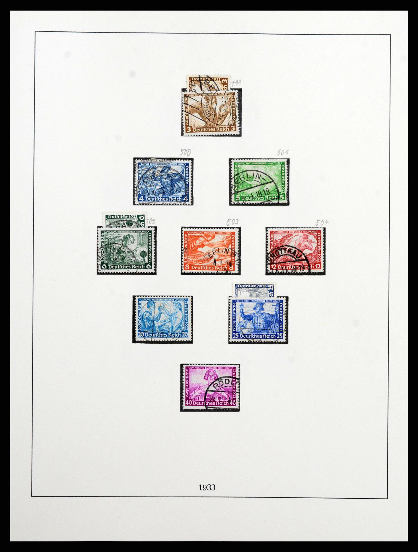 38836 0006 - Stamp collection 38836 German Reich 1933-1945.