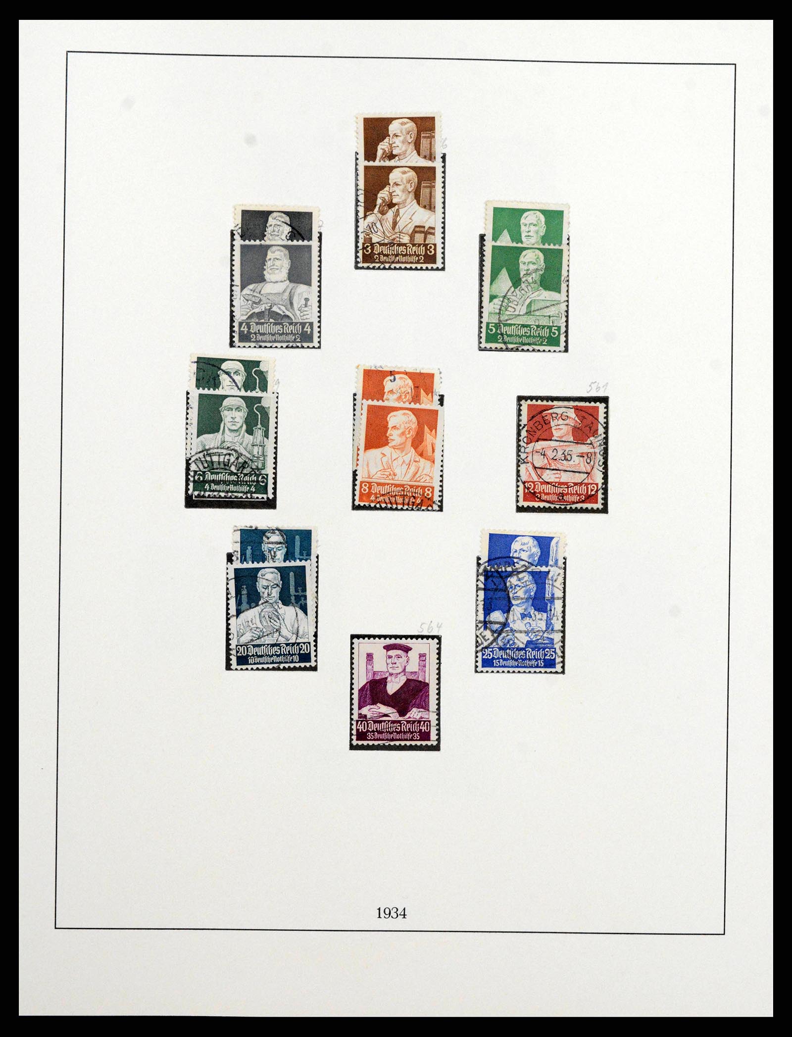 38836 0009 - Stamp collection 38836 German Reich 1933-1945.