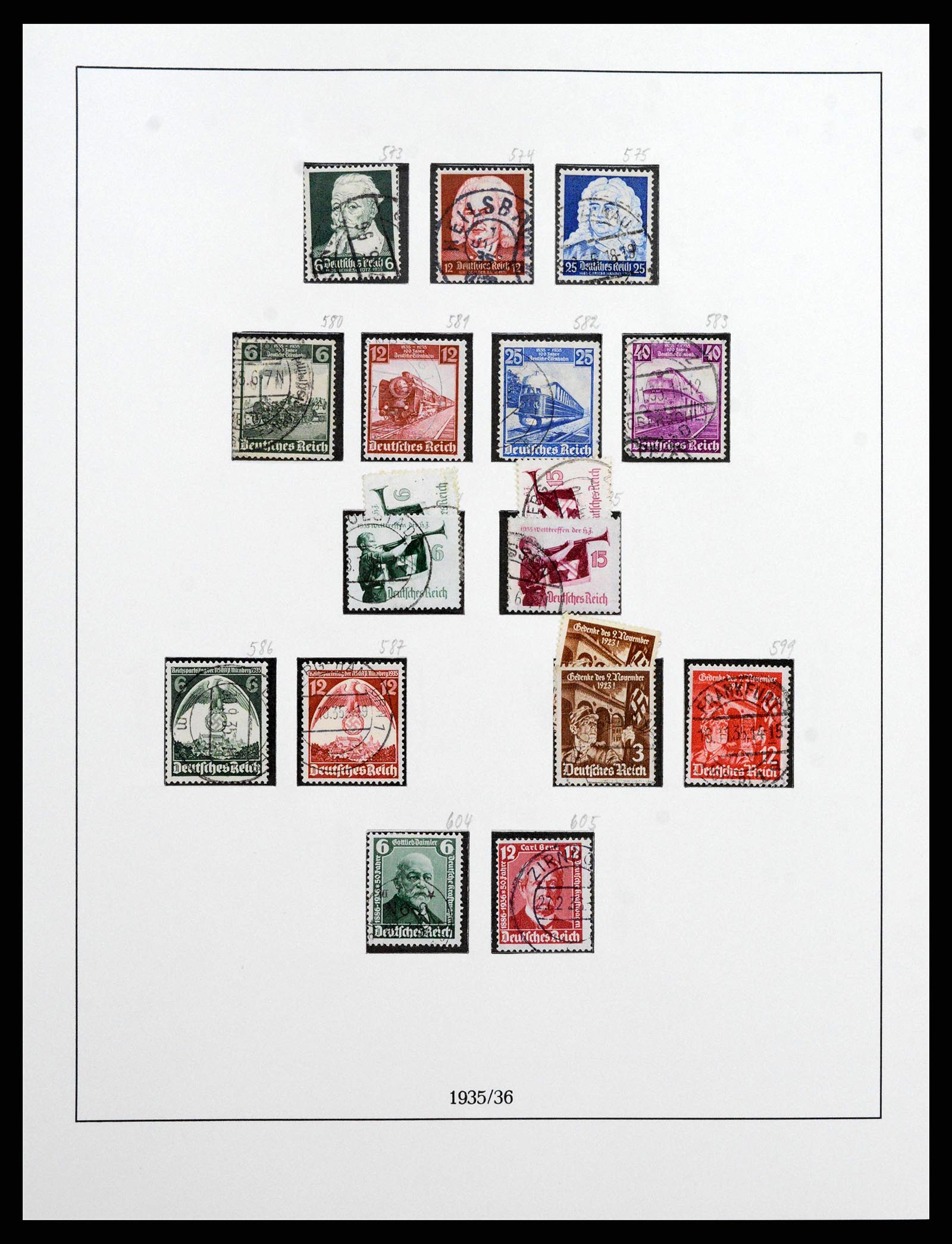 38836 0010 - Stamp collection 38836 German Reich 1933-1945.