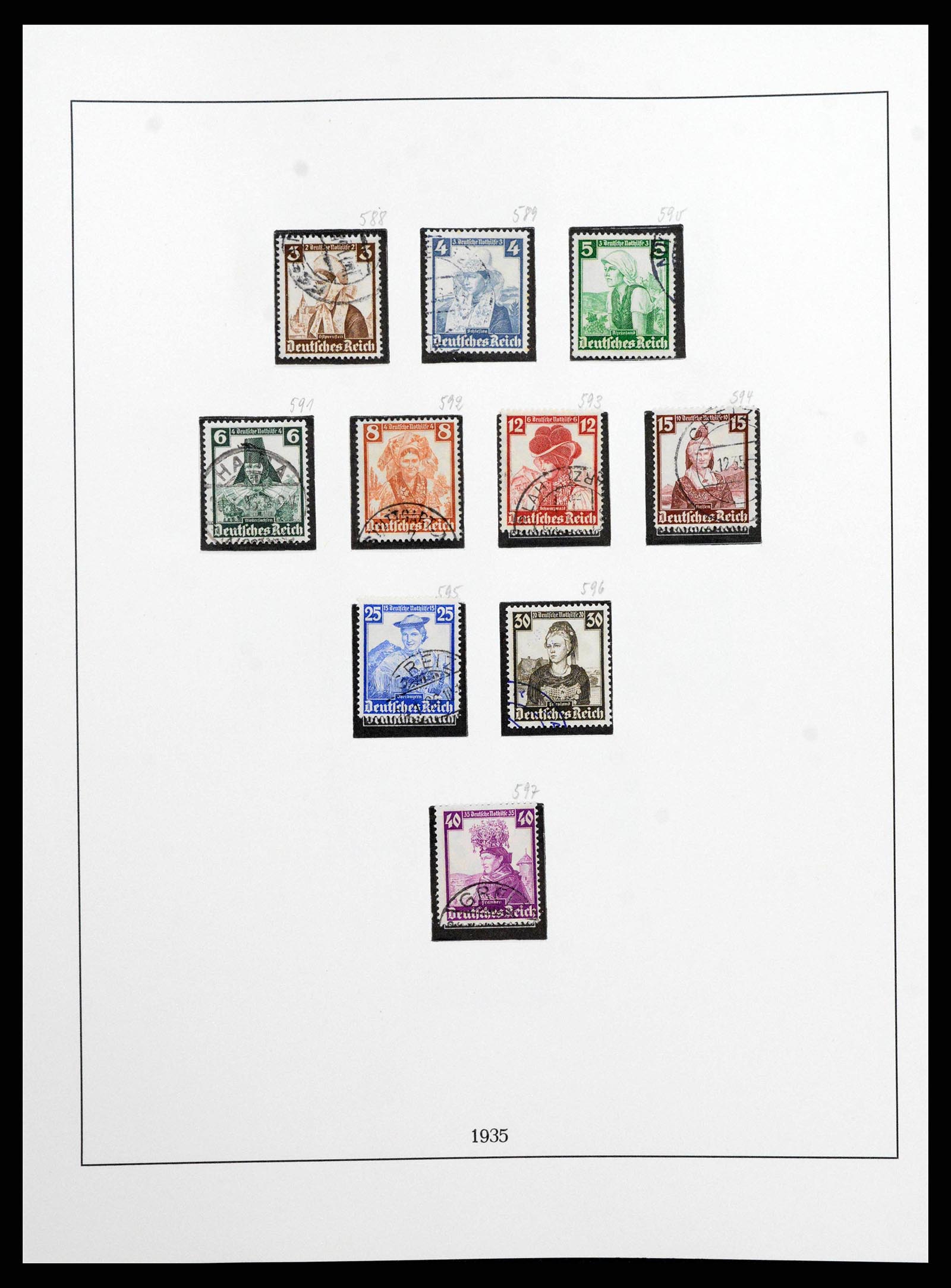 38836 0012 - Stamp collection 38836 German Reich 1933-1945.