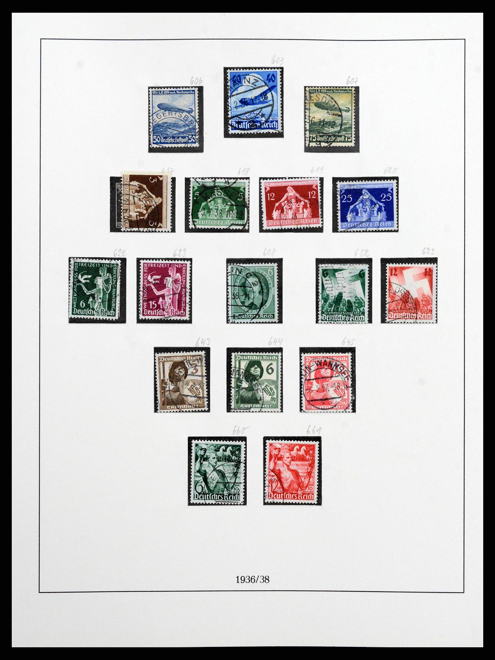 38836 0014 - Stamp collection 38836 German Reich 1933-1945.