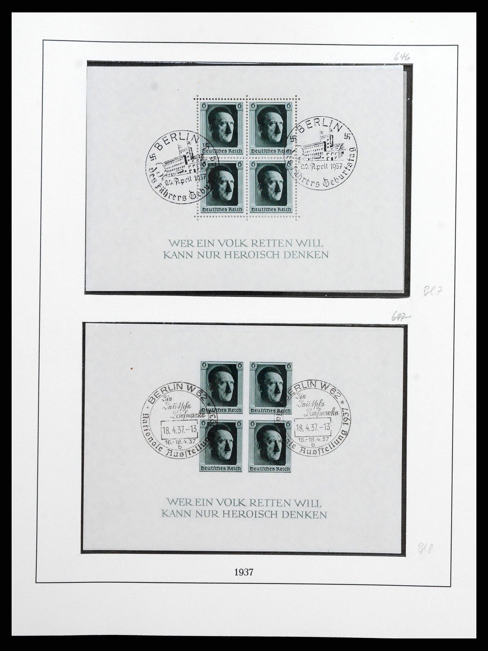 38836 0018 - Stamp collection 38836 German Reich 1933-1945.