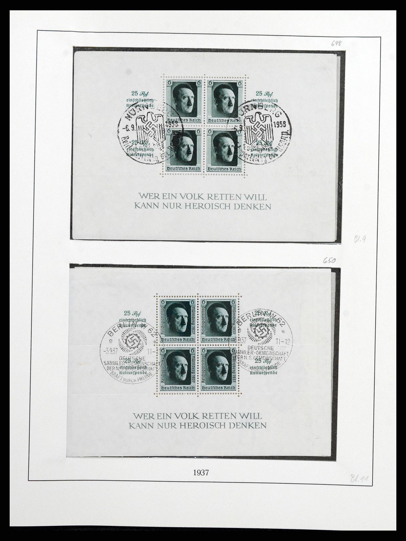 38836 0019 - Stamp collection 38836 German Reich 1933-1945.
