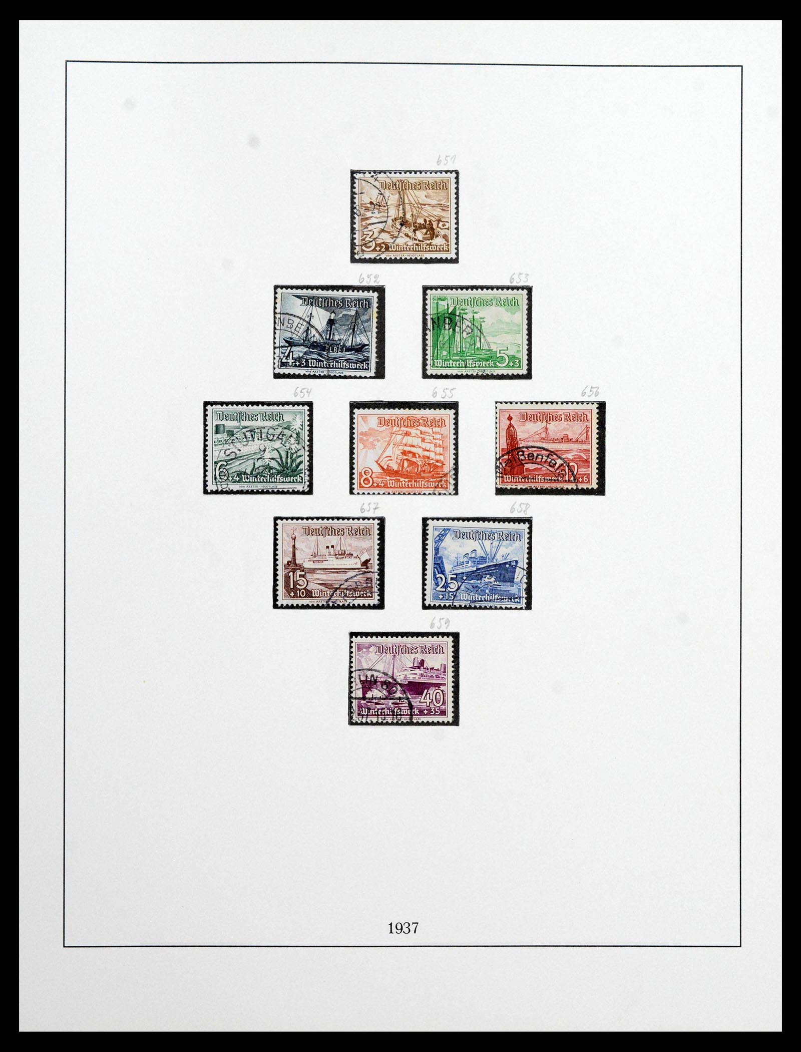 38836 0021 - Stamp collection 38836 German Reich 1933-1945.