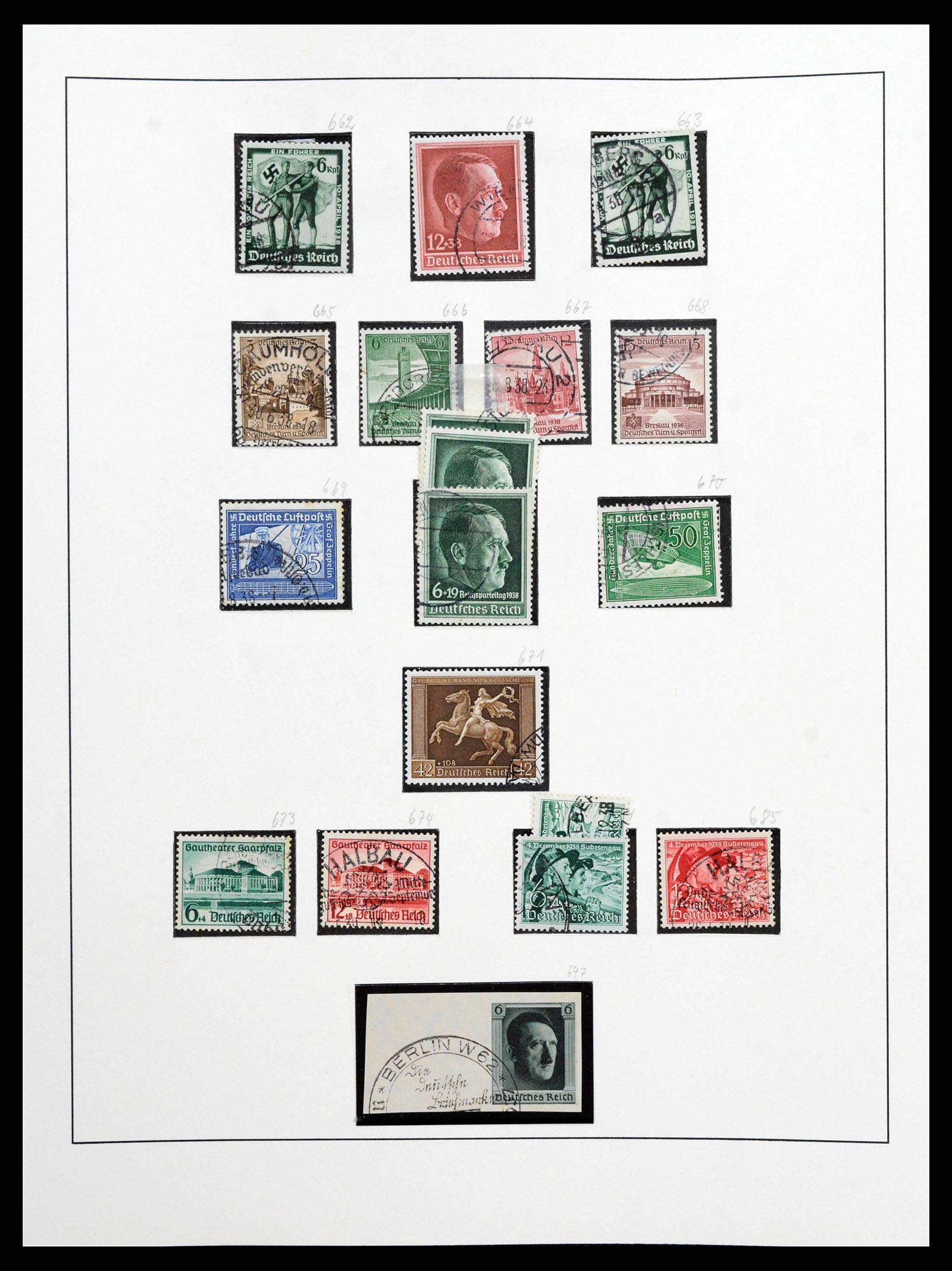 38836 0022 - Stamp collection 38836 German Reich 1933-1945.