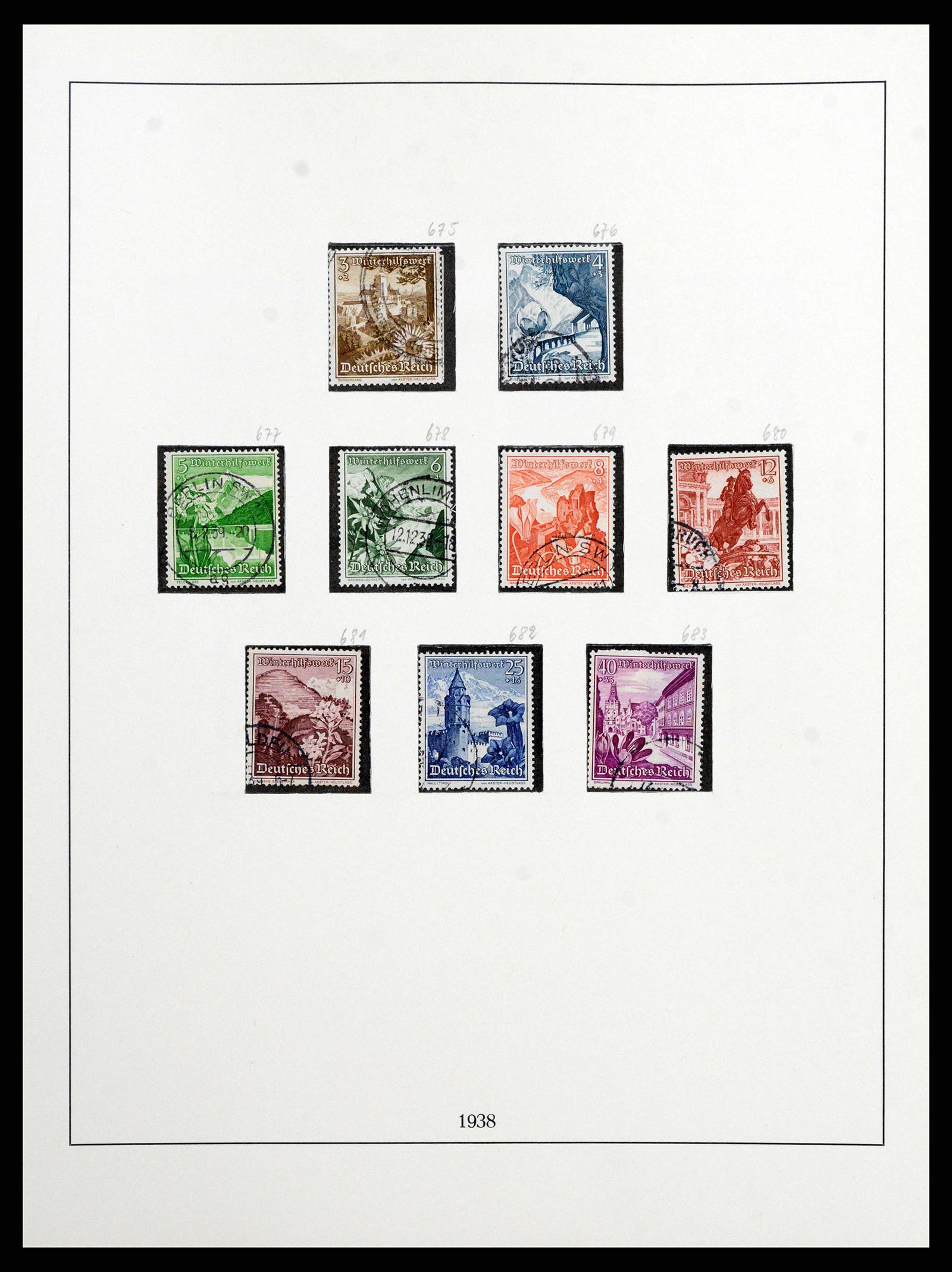 38836 0023 - Stamp collection 38836 German Reich 1933-1945.