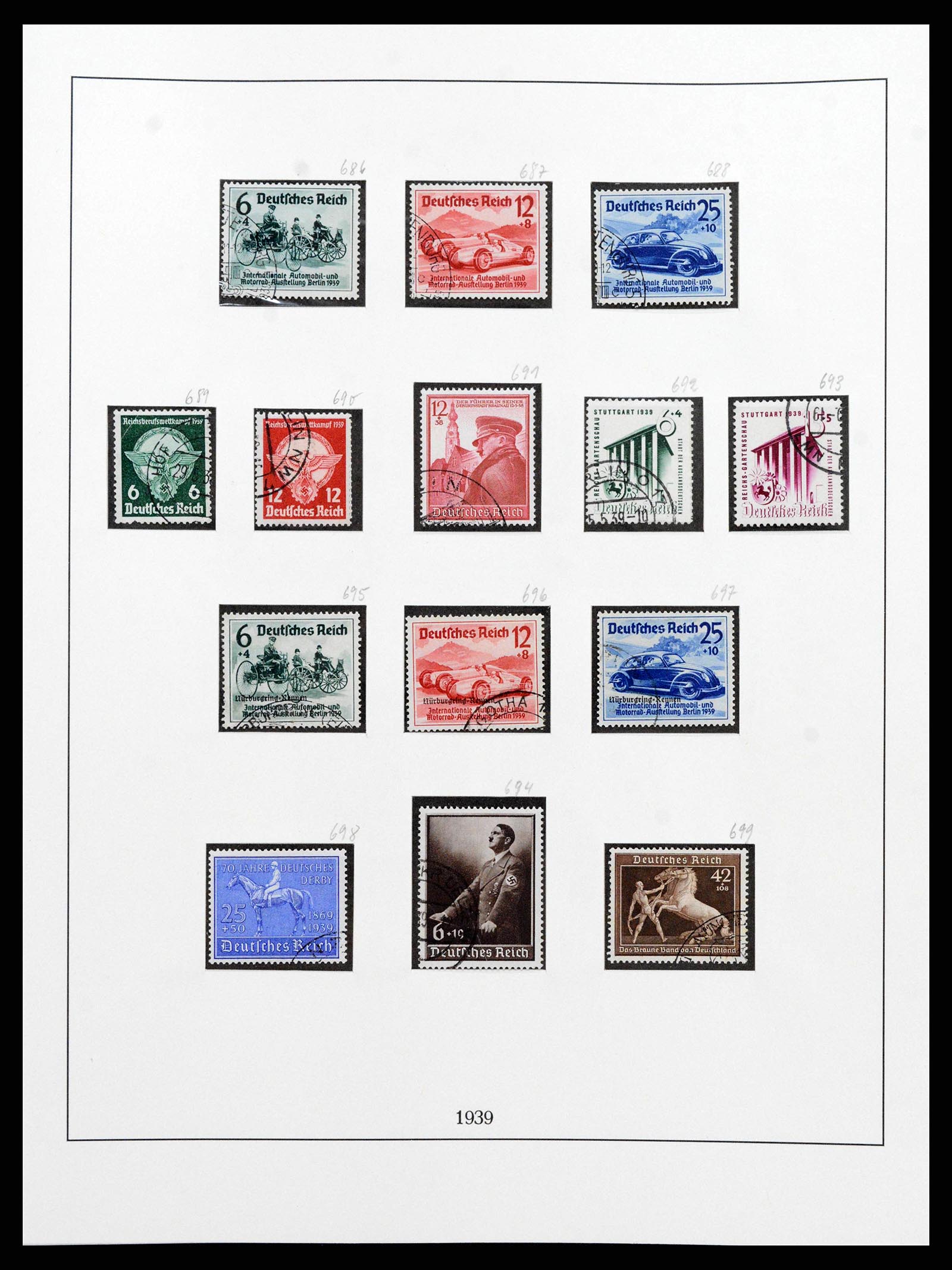 38836 0025 - Stamp collection 38836 German Reich 1933-1945.
