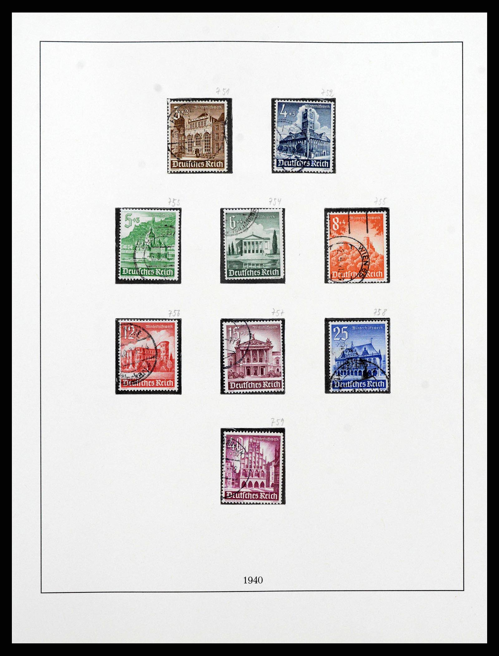 38836 0031 - Stamp collection 38836 German Reich 1933-1945.