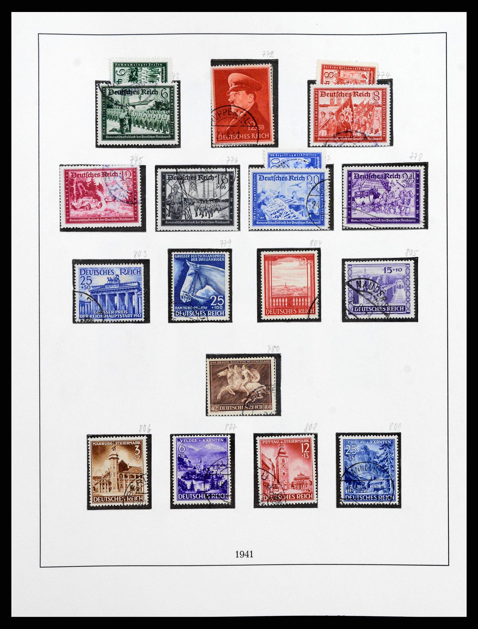 38836 0033 - Stamp collection 38836 German Reich 1933-1945.