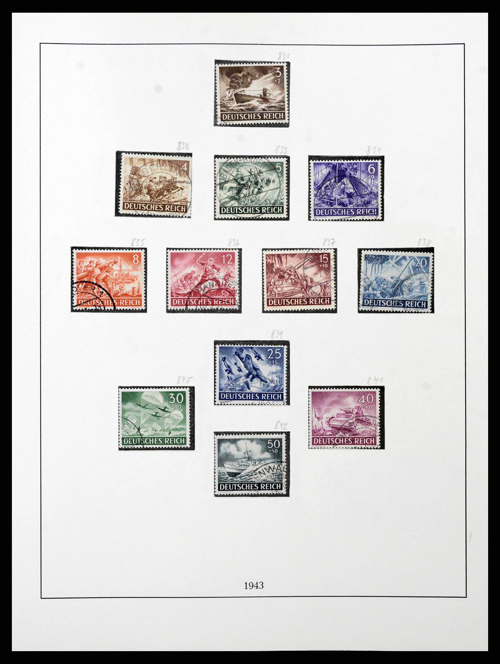 38836 0036 - Stamp collection 38836 German Reich 1933-1945.
