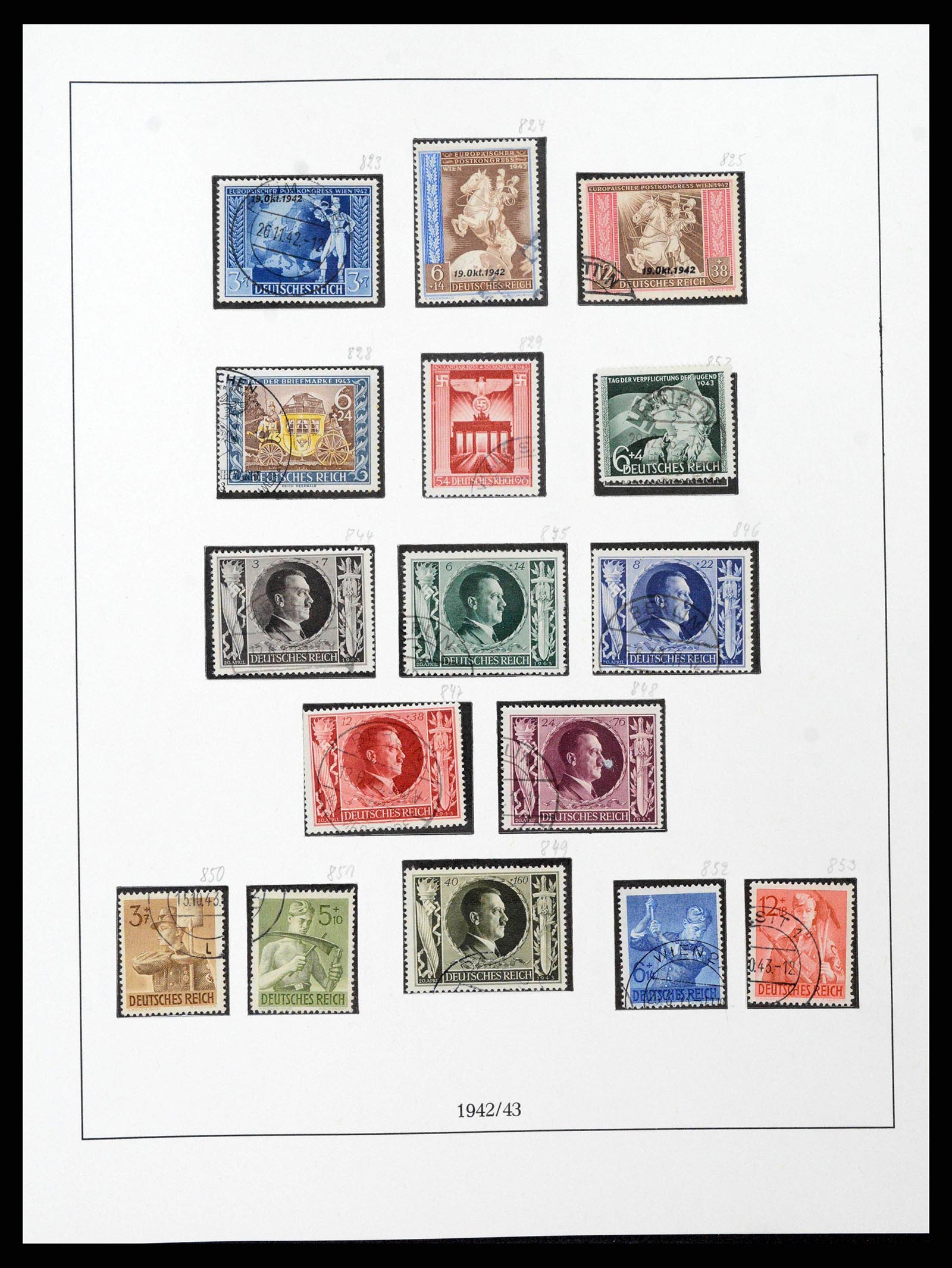 38836 0037 - Stamp collection 38836 German Reich 1933-1945.