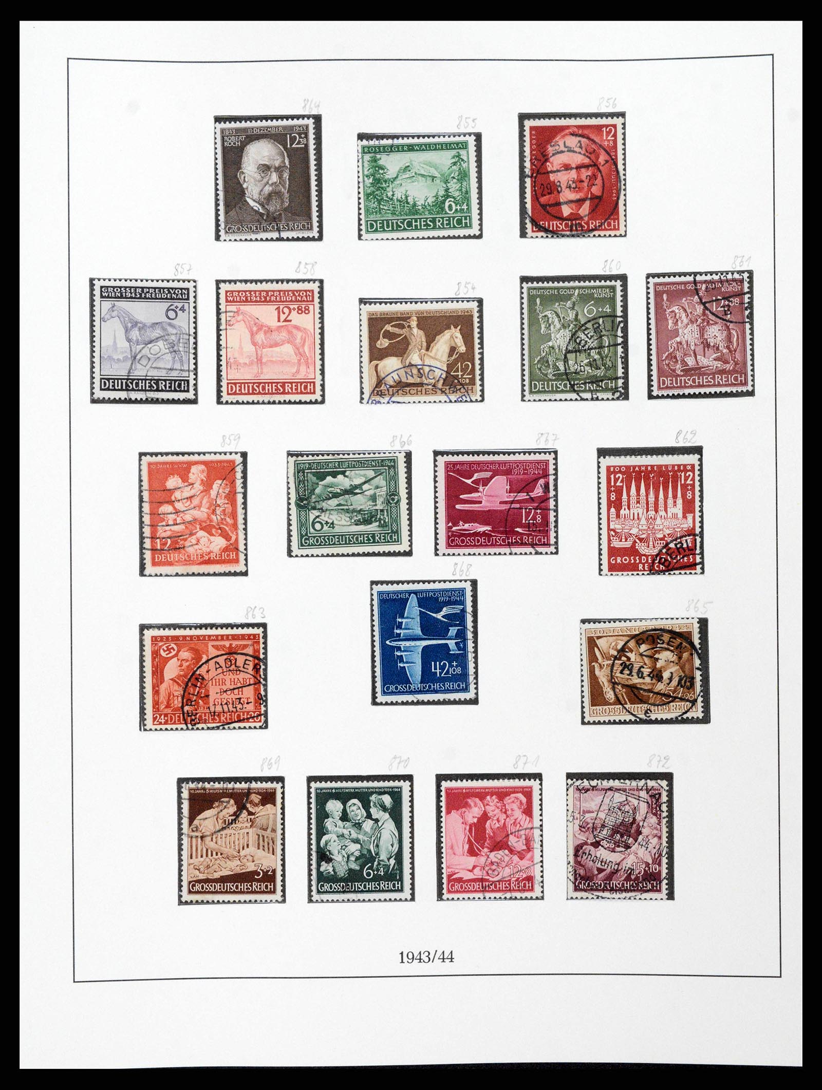 38836 0038 - Stamp collection 38836 German Reich 1933-1945.