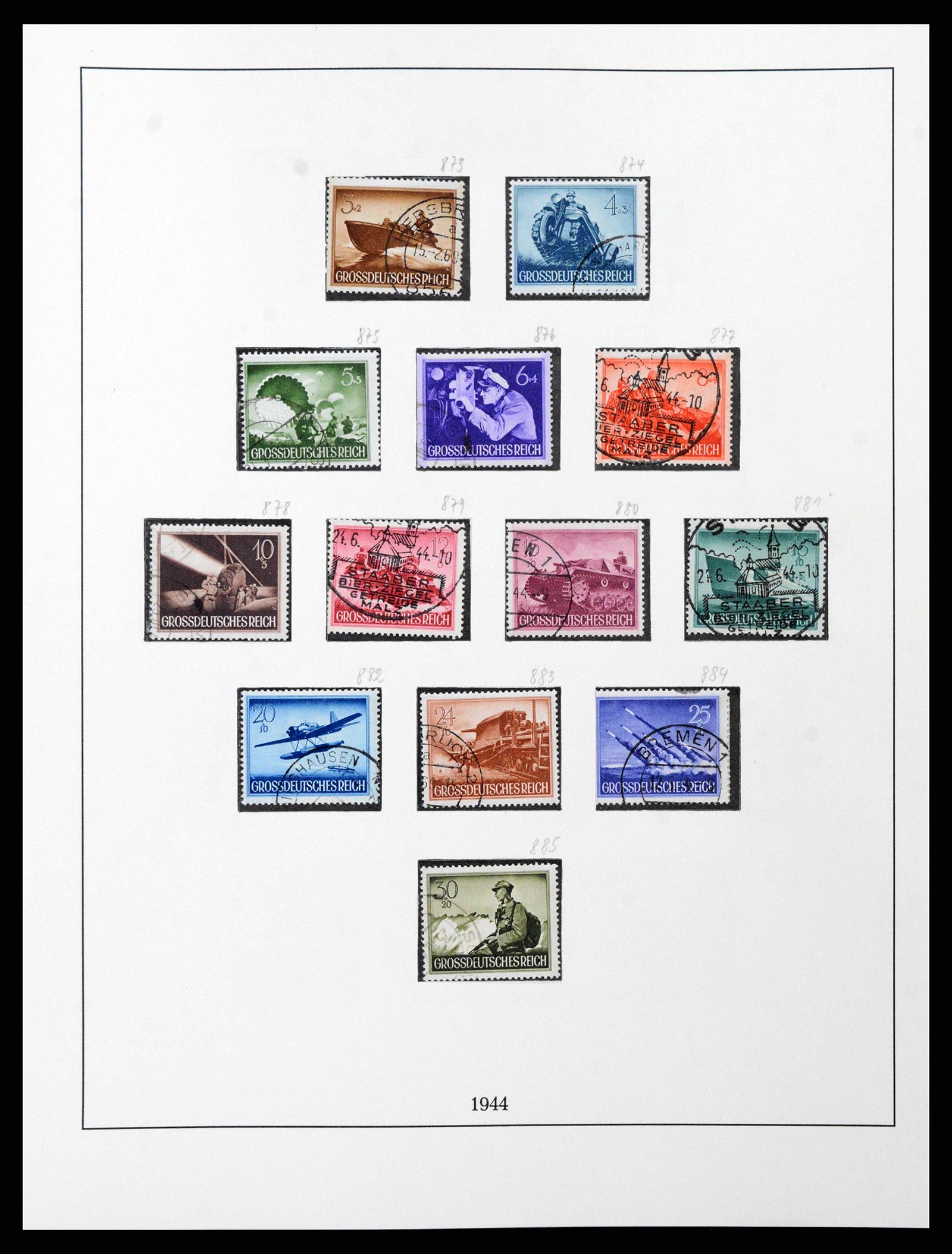 38836 0039 - Stamp collection 38836 German Reich 1933-1945.