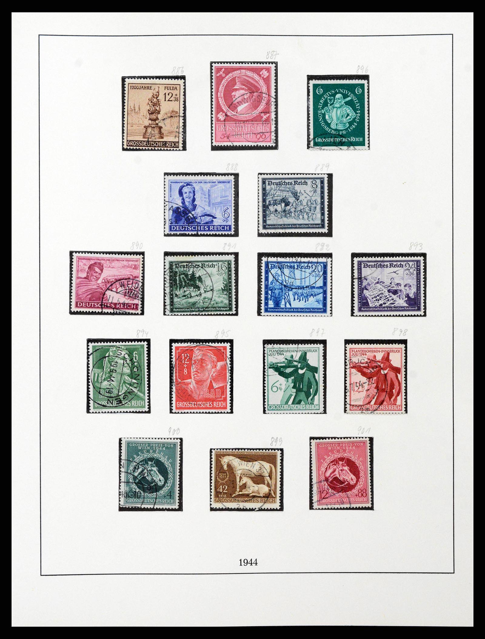 38836 0040 - Stamp collection 38836 German Reich 1933-1945.