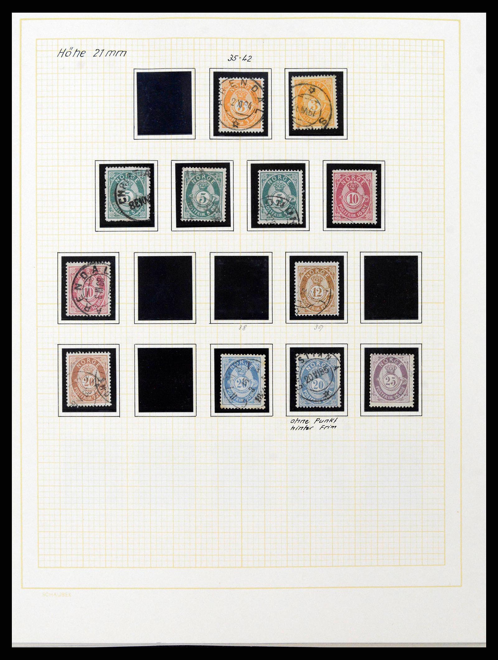 38838 0004 - Postzegelverzameling 38838 Noorwegen 1855-1970.