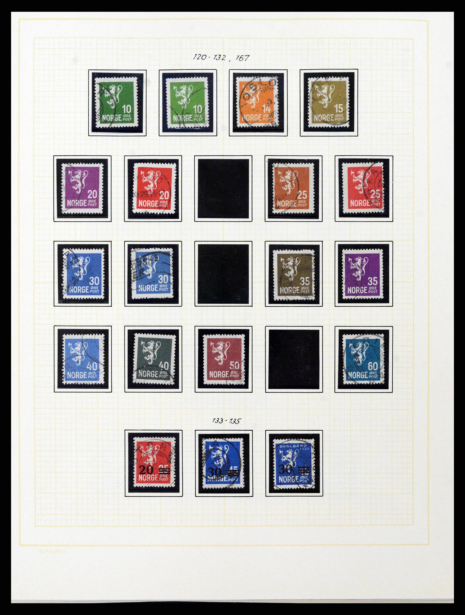 38838 0013 - Postzegelverzameling 38838 Noorwegen 1855-1970.