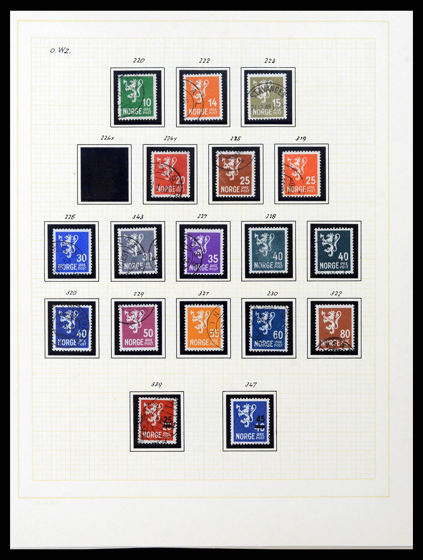 38838 0022 - Stamp collection 38838 Norway 1855-1970.