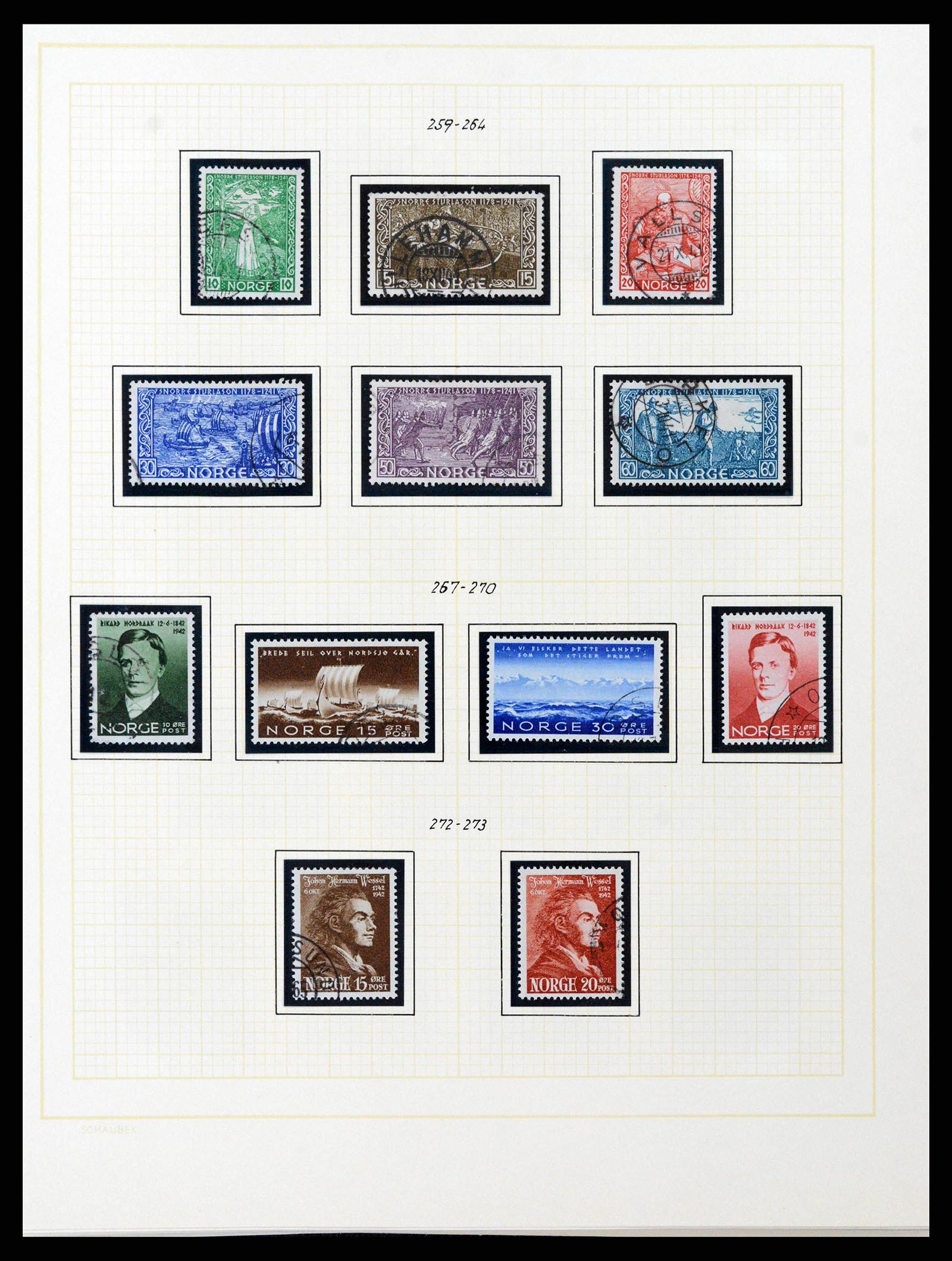 38838 0026 - Stamp collection 38838 Norway 1855-1970.