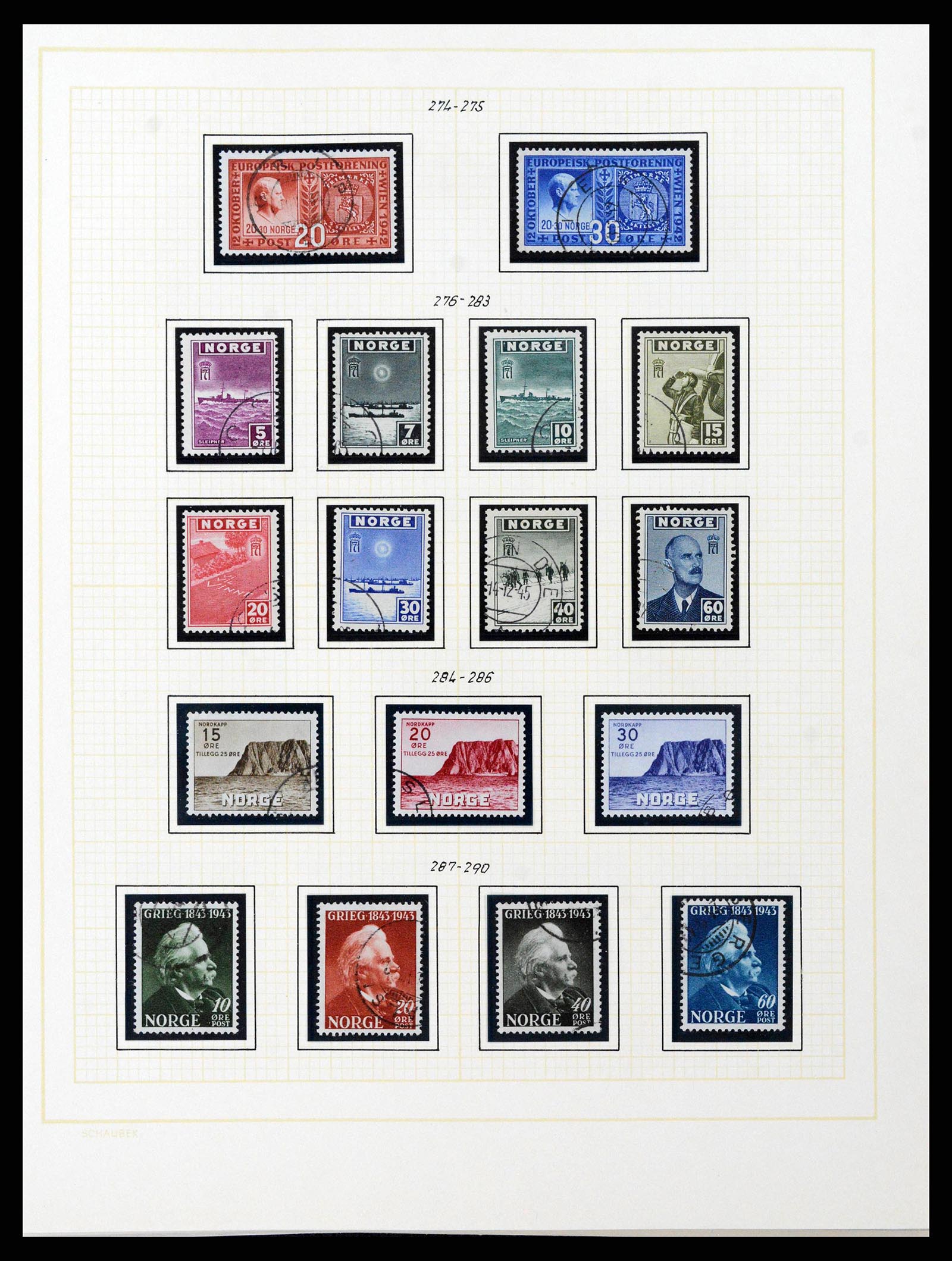 38838 0027 - Stamp collection 38838 Norway 1855-1970.
